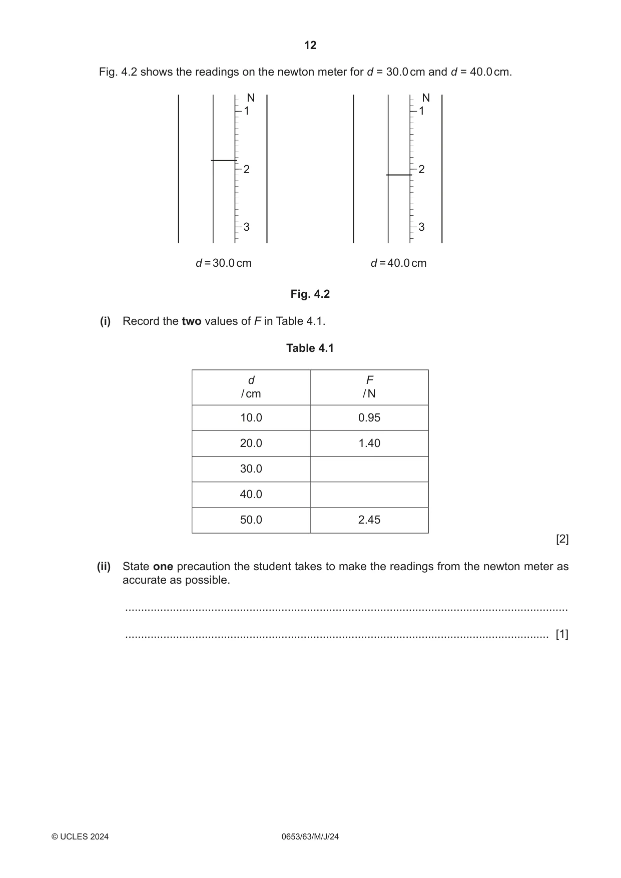 Cambridge IGCSE Science - Combined 0653 2024 May/June Paper 6 · Variant 3 question paper, page 12 of 16