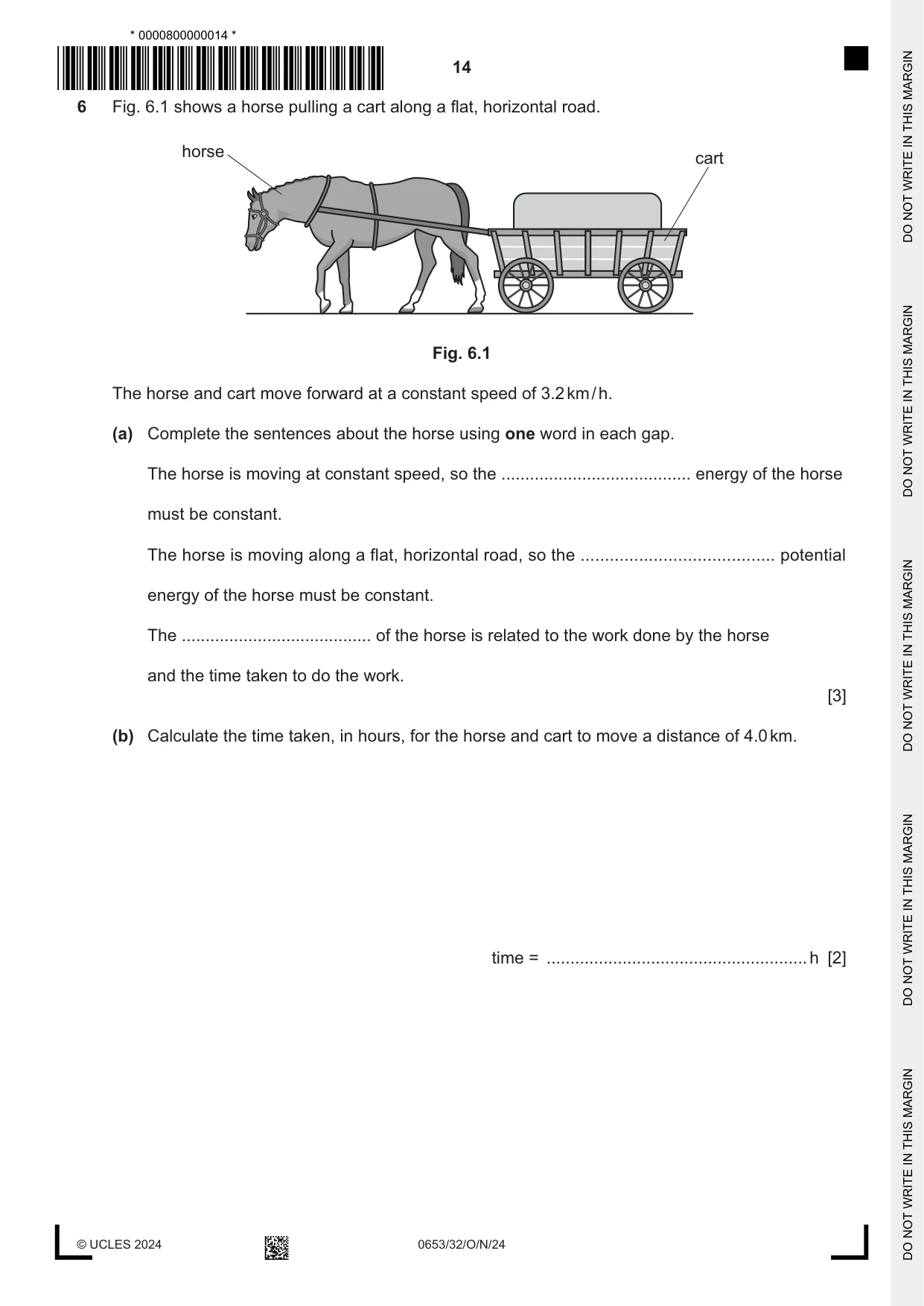 Cambridge IGCSE Science - Combined 0653 2024 Oct/Nov Paper 3 · Variant 2 question paper, page 14 of 24