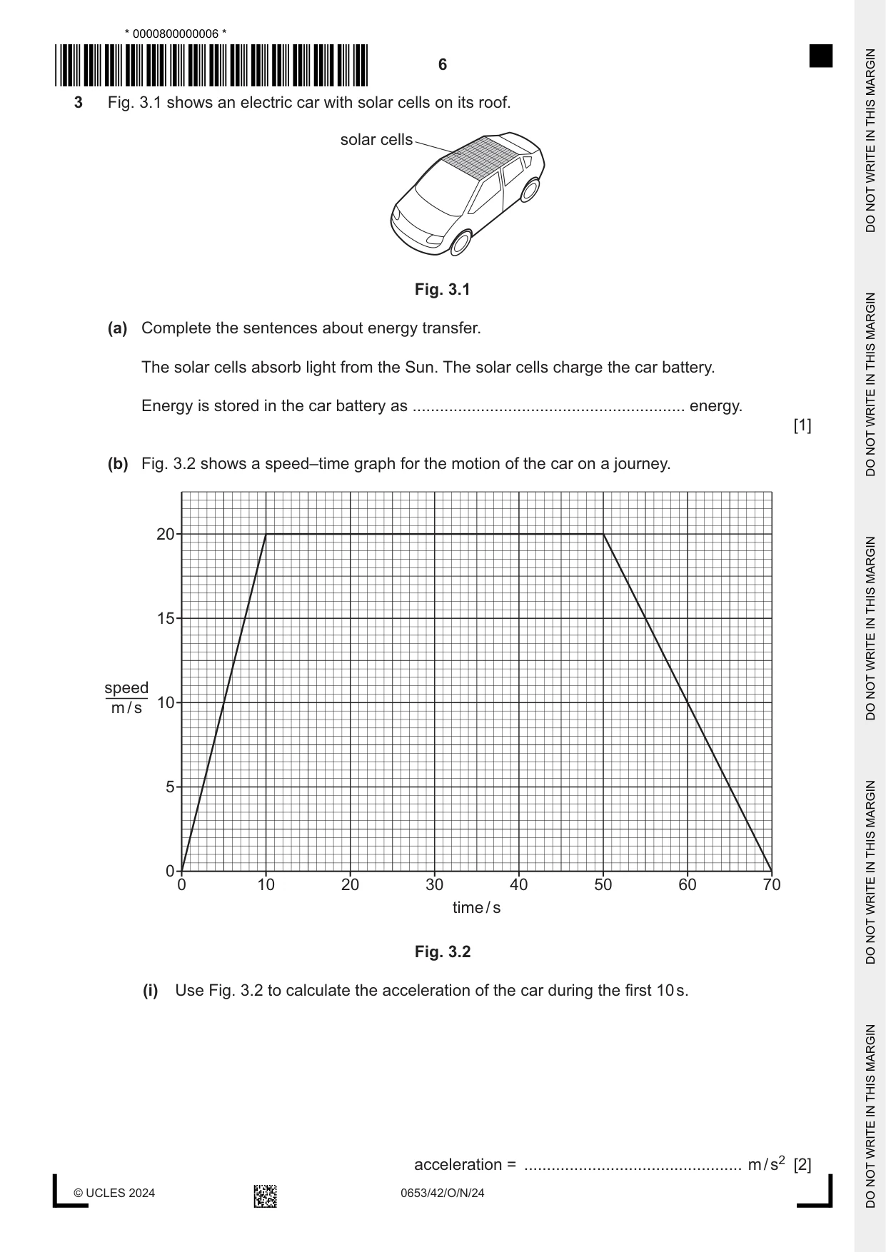 Cambridge IGCSE Science - Combined 0653 2024 Oct/Nov Paper 4 · Variant 2 question paper, page 6 of 20