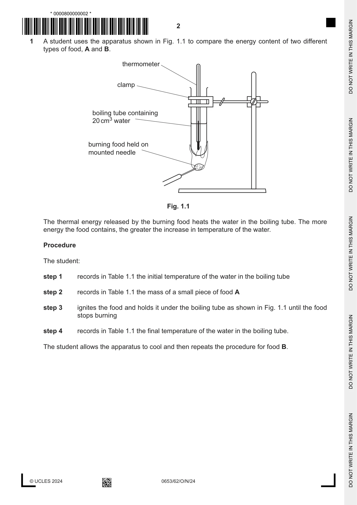 Cambridge IGCSE Science - Combined 0653 2024 Oct/Nov Paper 6 · Variant 2 question paper, page 2 of 16