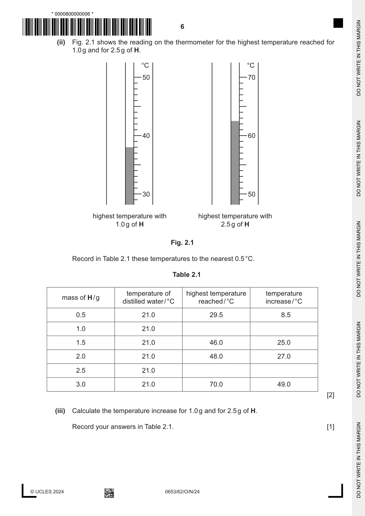 Cambridge IGCSE Science - Combined 0653 2024 Oct/Nov Paper 6 · Variant 2 question paper, page 6 of 16