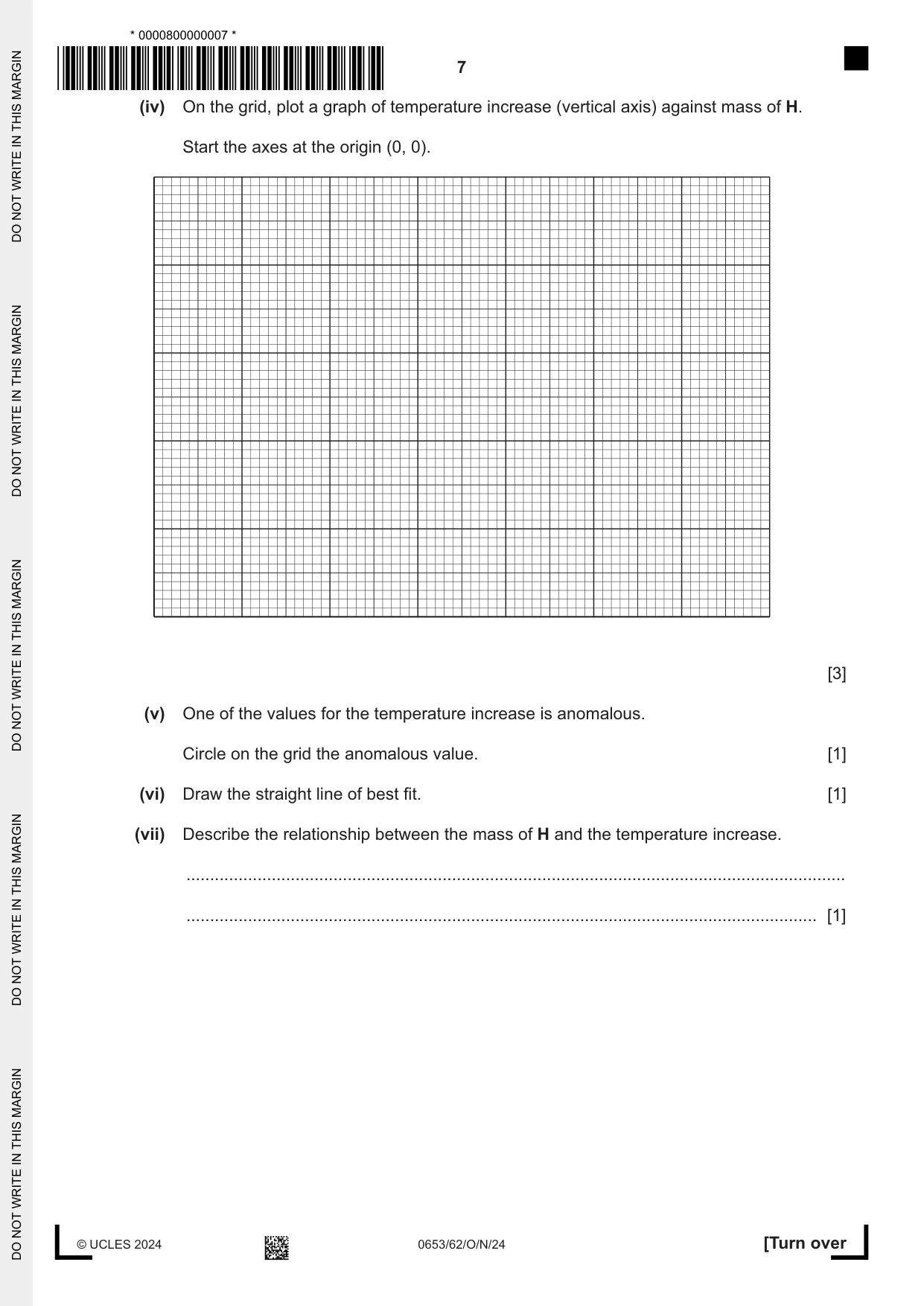 Cambridge IGCSE Science - Combined 0653 2024 Oct/Nov Paper 6 · Variant 2 question paper, page 7 of 16