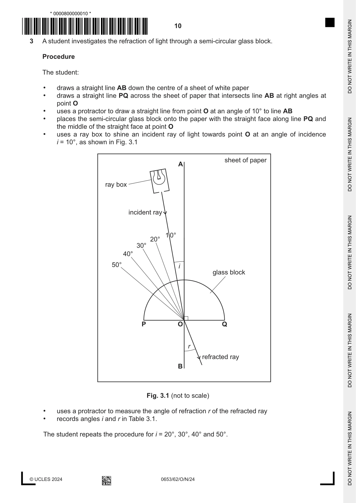Cambridge IGCSE Science - Combined 0653 2024 Oct/Nov Paper 6 · Variant 2 question paper, page 10 of 16