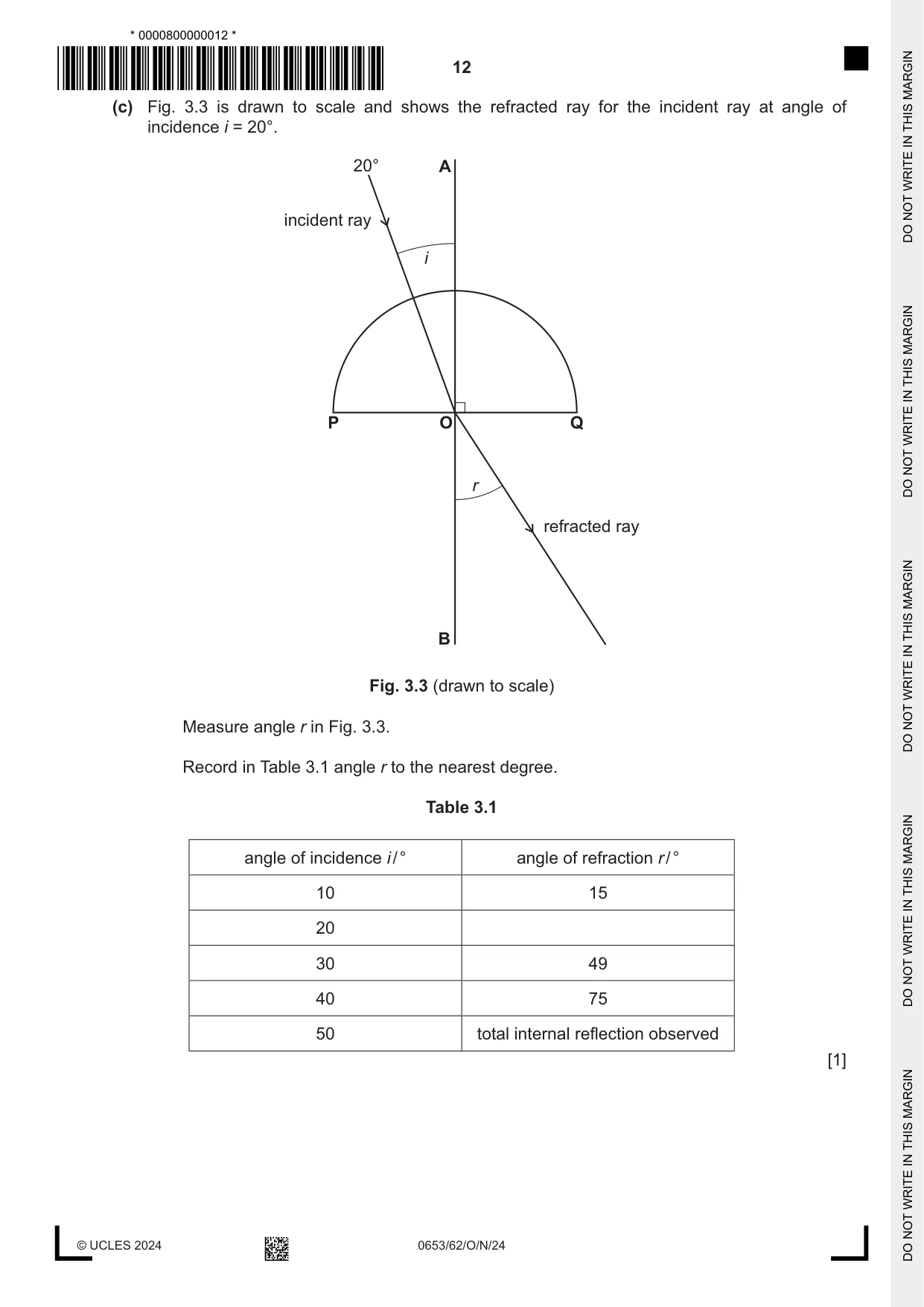Cambridge IGCSE Science - Combined 0653 2024 Oct/Nov Paper 6 · Variant 2 question paper, page 12 of 16