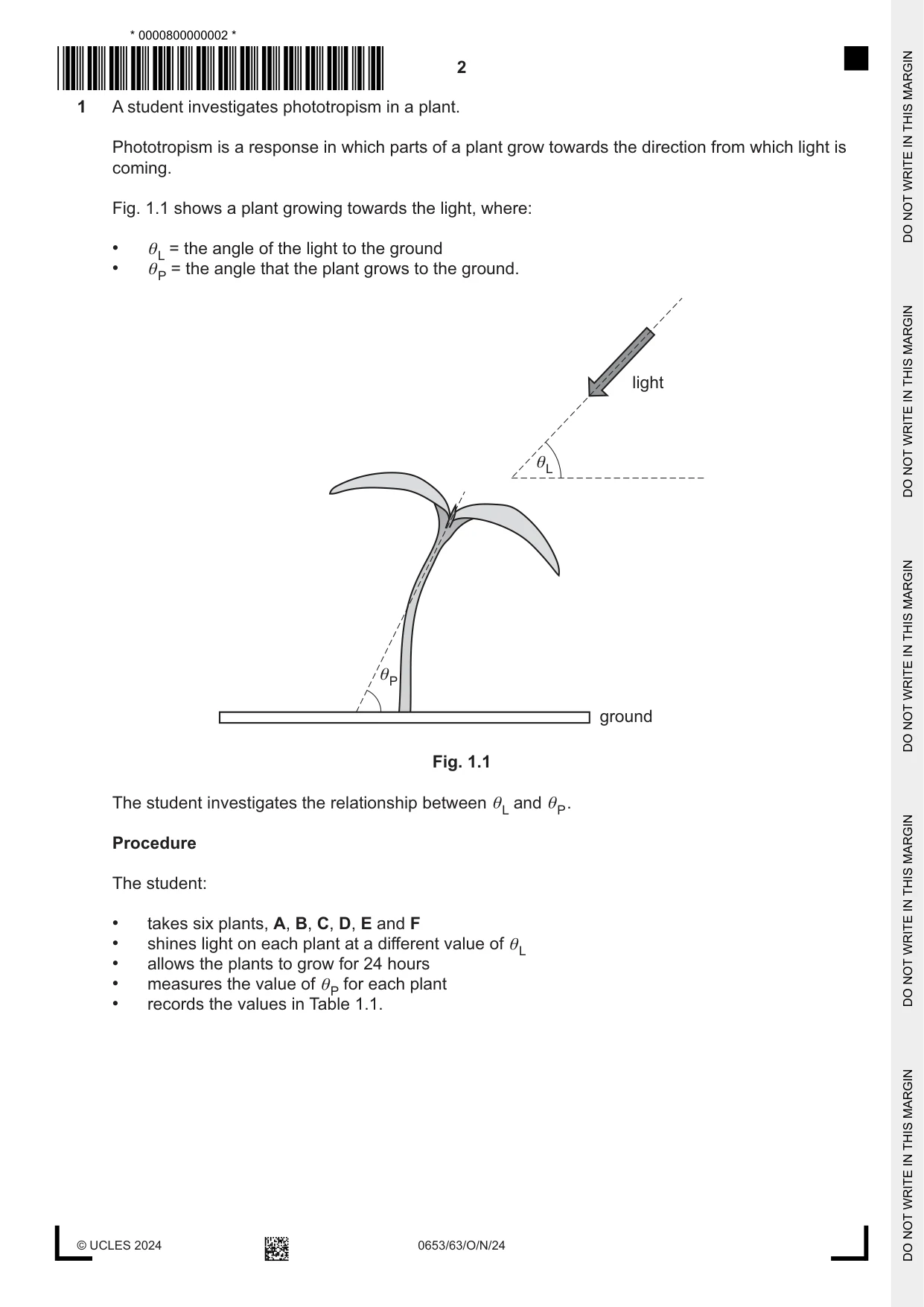 Cambridge IGCSE Science - Combined 0653 2024 Oct/Nov Paper 6 · Variant 3 question paper, page 2 of 16
