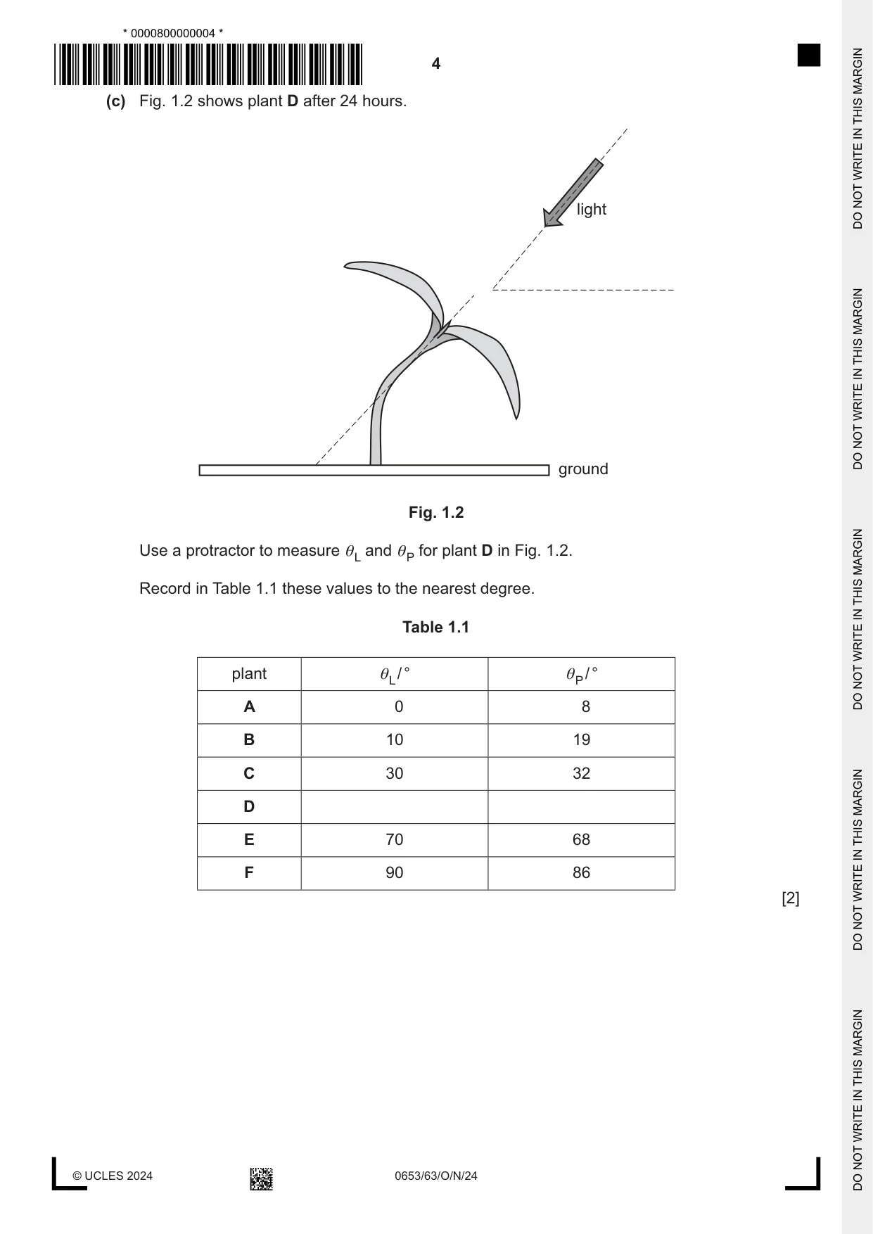 Cambridge IGCSE Science - Combined 0653 2024 Oct/Nov Paper 6 · Variant 3 question paper, page 4 of 16