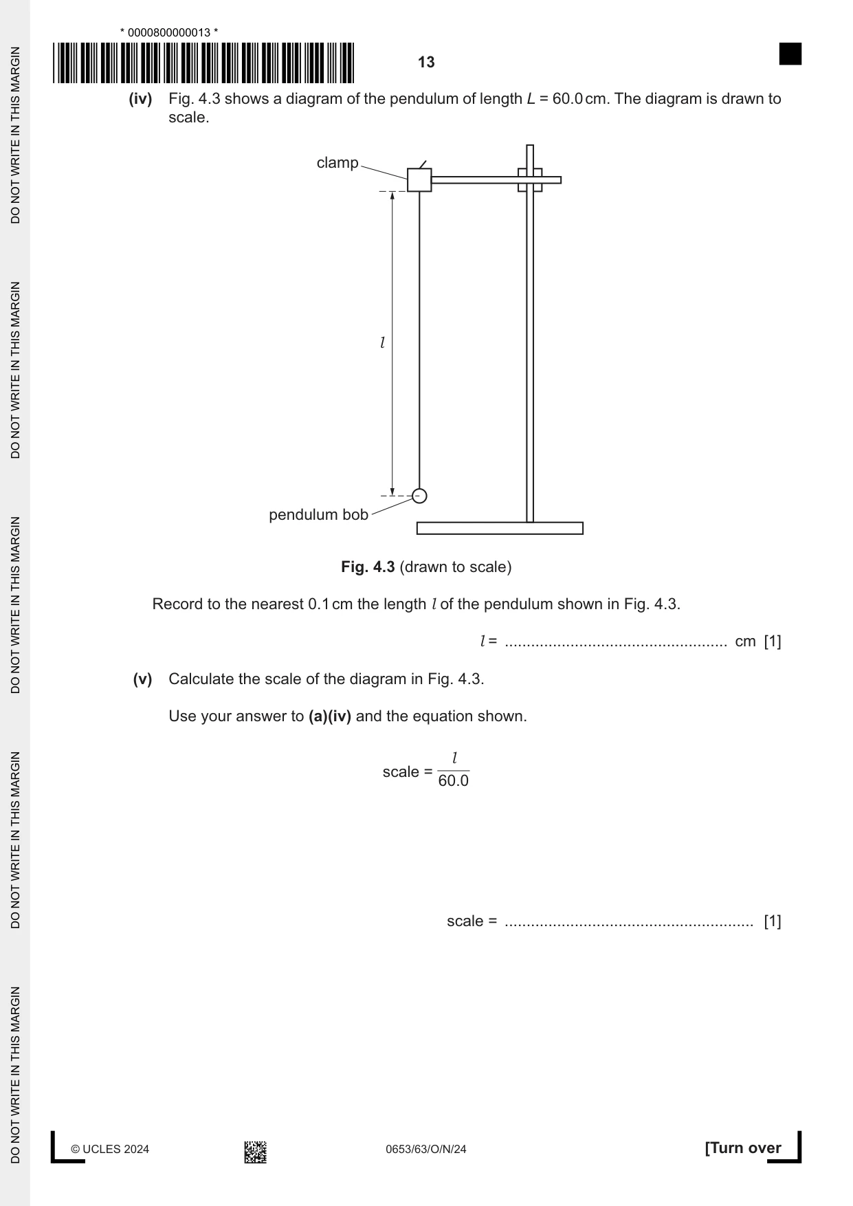 Cambridge IGCSE Science - Combined 0653 2024 Oct/Nov Paper 6 · Variant 3 question paper, page 13 of 16