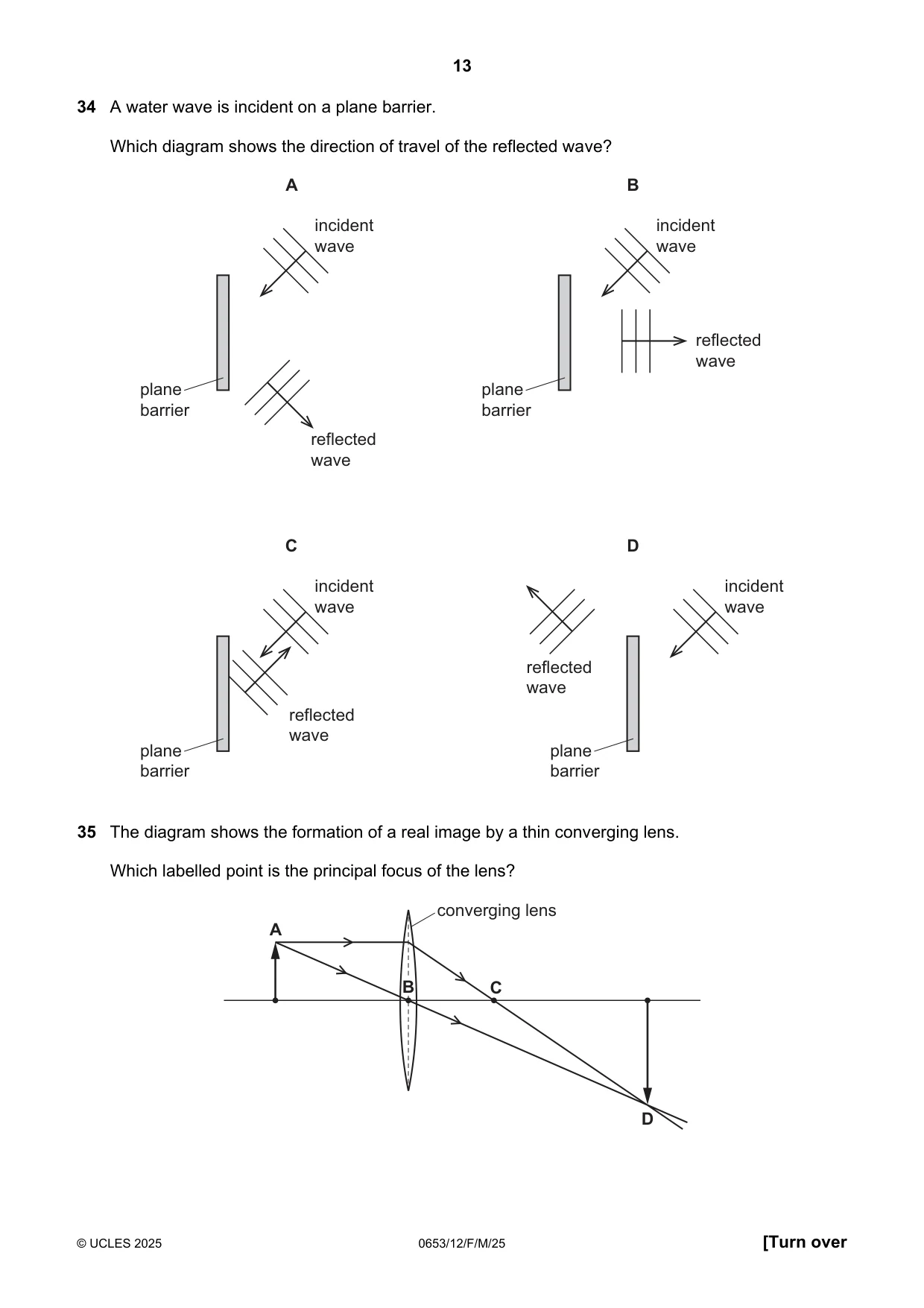 Cambridge IGCSE Science - Combined 0653 2025 Feb/March Paper 1 · Variant 2 question paper, page 13 of 16