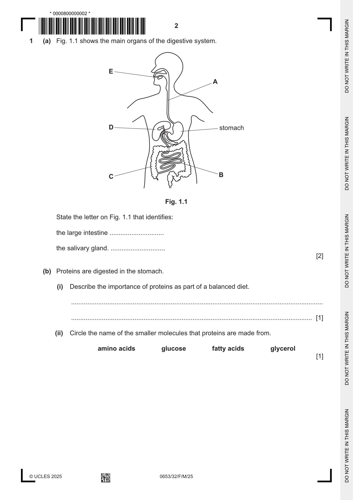 Cambridge IGCSE Science - Combined 0653 2025 Feb/March Paper 3 · Variant 2 question paper, page 2 of 20
