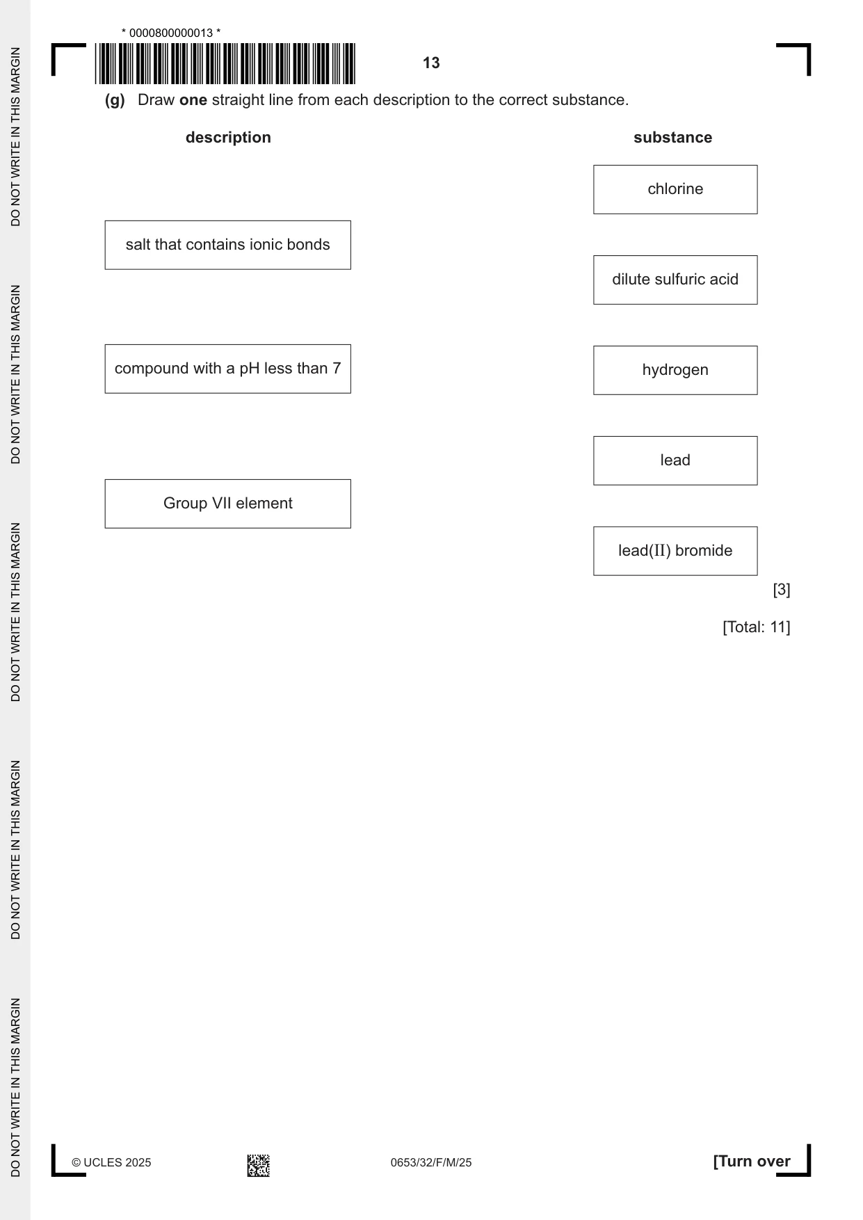 Cambridge IGCSE Science - Combined 0653 2025 Feb/March Paper 3 · Variant 2 question paper, page 13 of 20