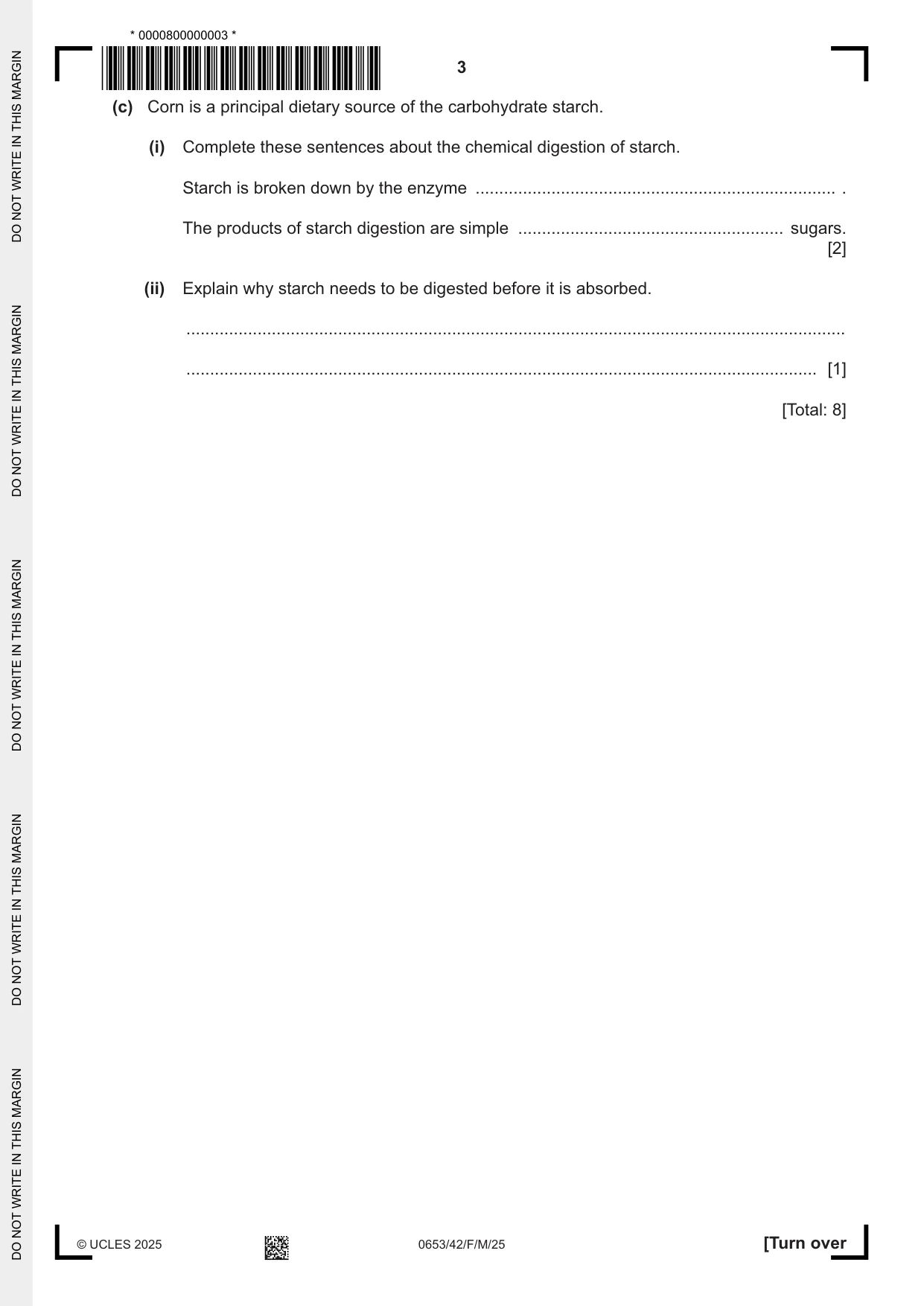 Cambridge IGCSE Science - Combined 0653 2025 Feb/March Paper 4 · Variant 2 question paper, page 3 of 24