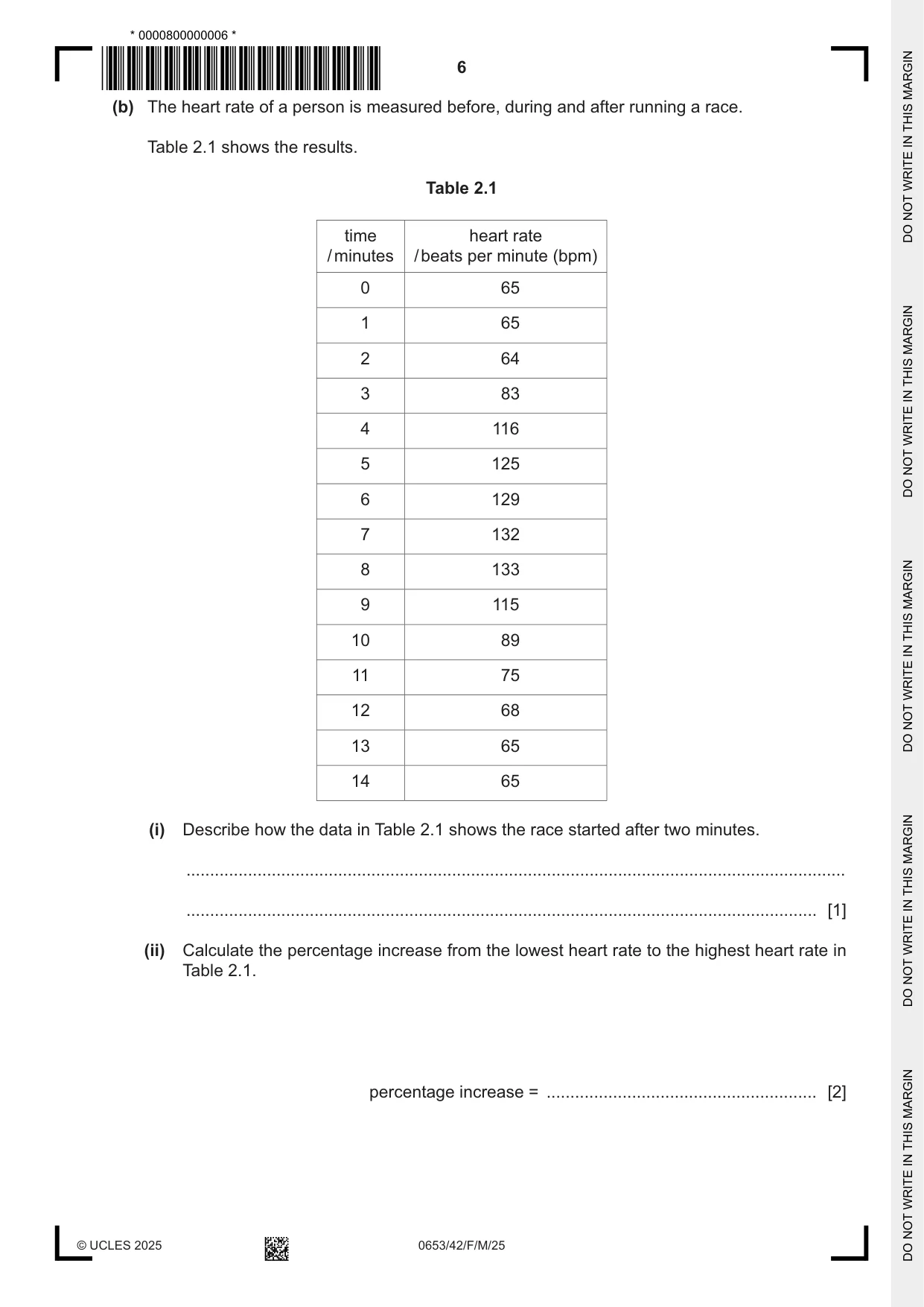 Cambridge IGCSE Science - Combined 0653 2025 Feb/March Paper 4 · Variant 2 question paper, page 6 of 24