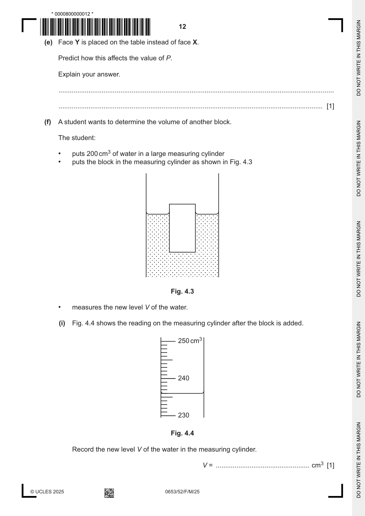 Cambridge IGCSE Science - Combined 0653 2025 Feb/March Paper 5 · Variant 2 question paper, page 12 of 16