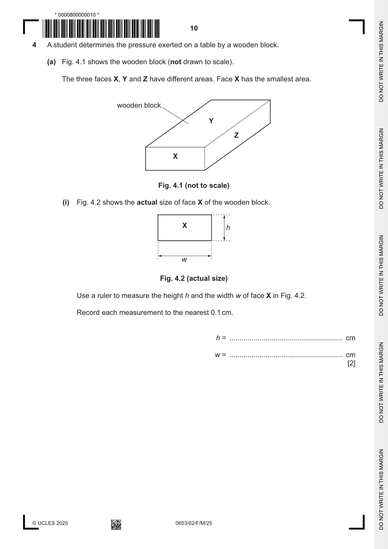 Cambridge IGCSE Science - Combined 0653 2025 Feb/March Paper 6 · Variant 2 question paper, page 10 of 16