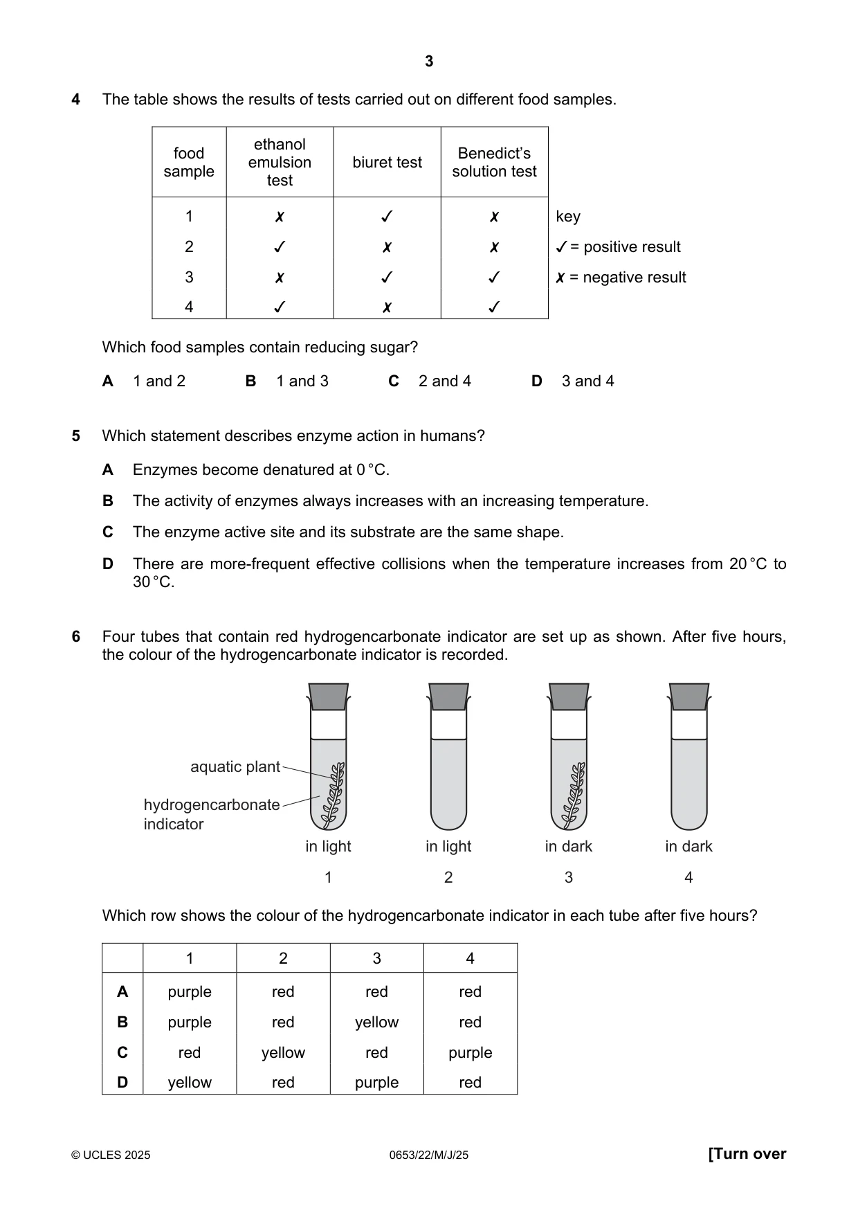 Cambridge IGCSE Science - Combined 0653 2025 May/June Paper 2 · Variant 2 question paper, page 3 of 16