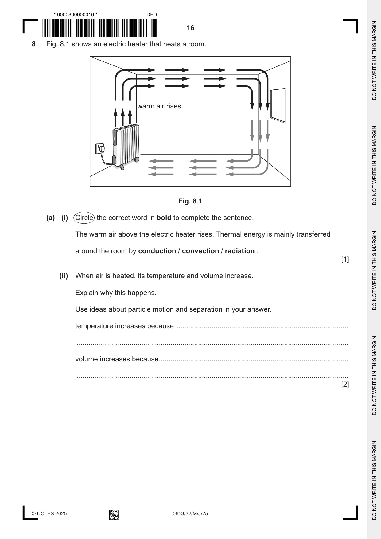 Cambridge IGCSE Science - Combined 0653 2025 May/June Paper 3 · Variant 2 question paper, page 16 of 20