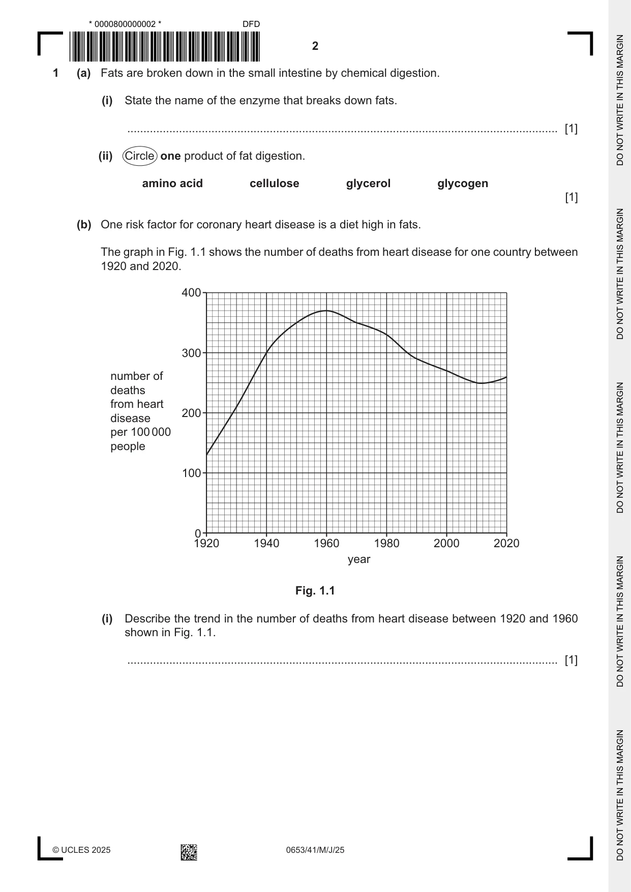 Cambridge IGCSE Science - Combined 0653 2025 May/June Paper 4 · Variant 1 question paper, page 2 of 24