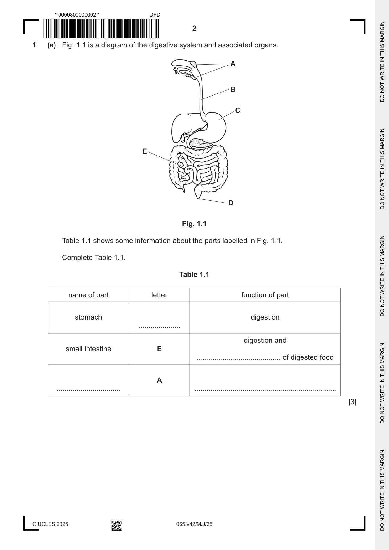 Cambridge IGCSE Science - Combined 0653 2025 May/June Paper 4 · Variant 2 question paper, page 2 of 20