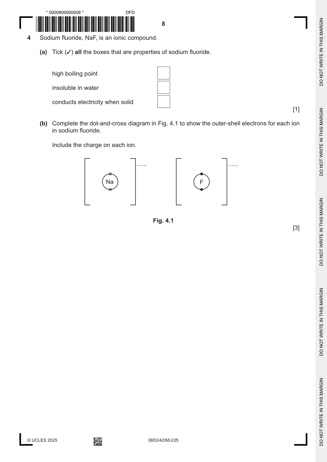 Cambridge IGCSE Science - Combined 0653 2025 May/June Paper 4 · Variant 2 question paper, page 8 of 20