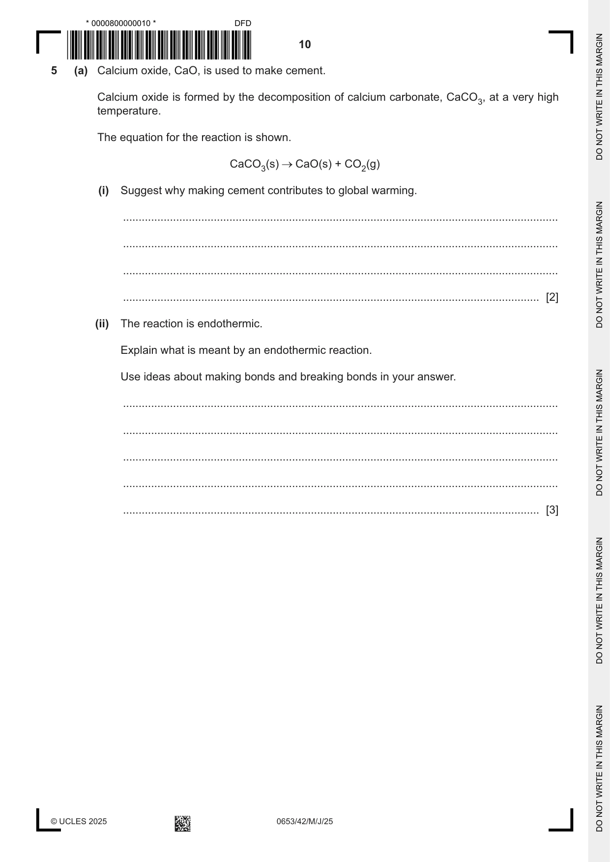 Cambridge IGCSE Science - Combined 0653 2025 May/June Paper 4 · Variant 2 question paper, page 10 of 20