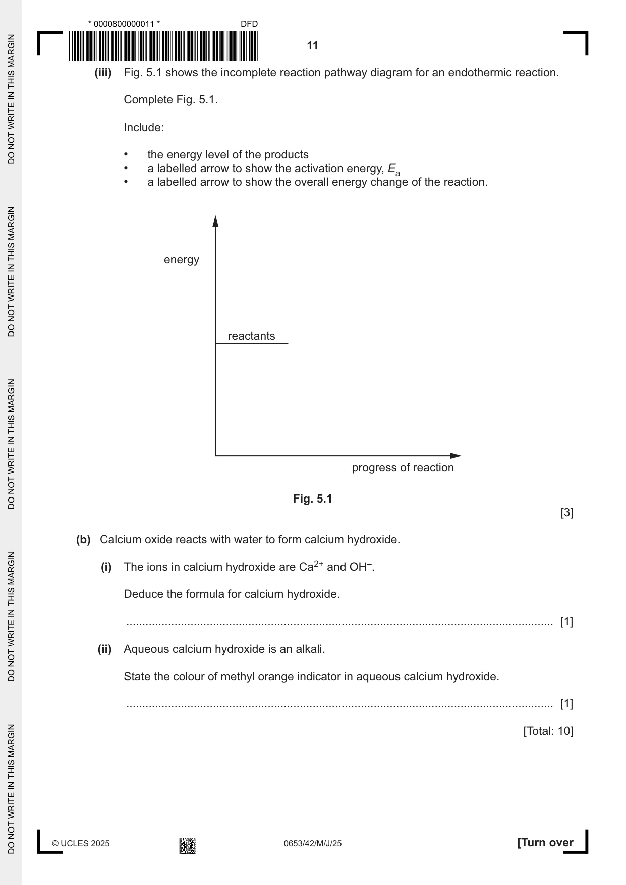 Cambridge IGCSE Science - Combined 0653 2025 May/June Paper 4 · Variant 2 question paper, page 11 of 20