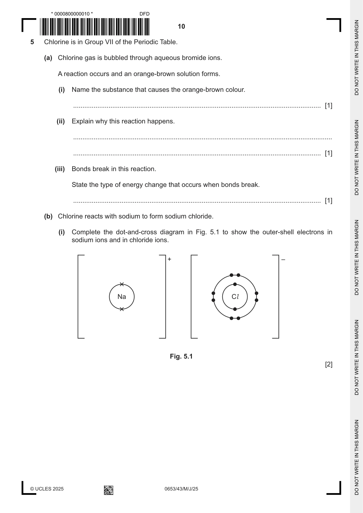 Cambridge IGCSE Science - Combined 0653 2025 May/June Paper 4 · Variant 3 question paper, page 10 of 20