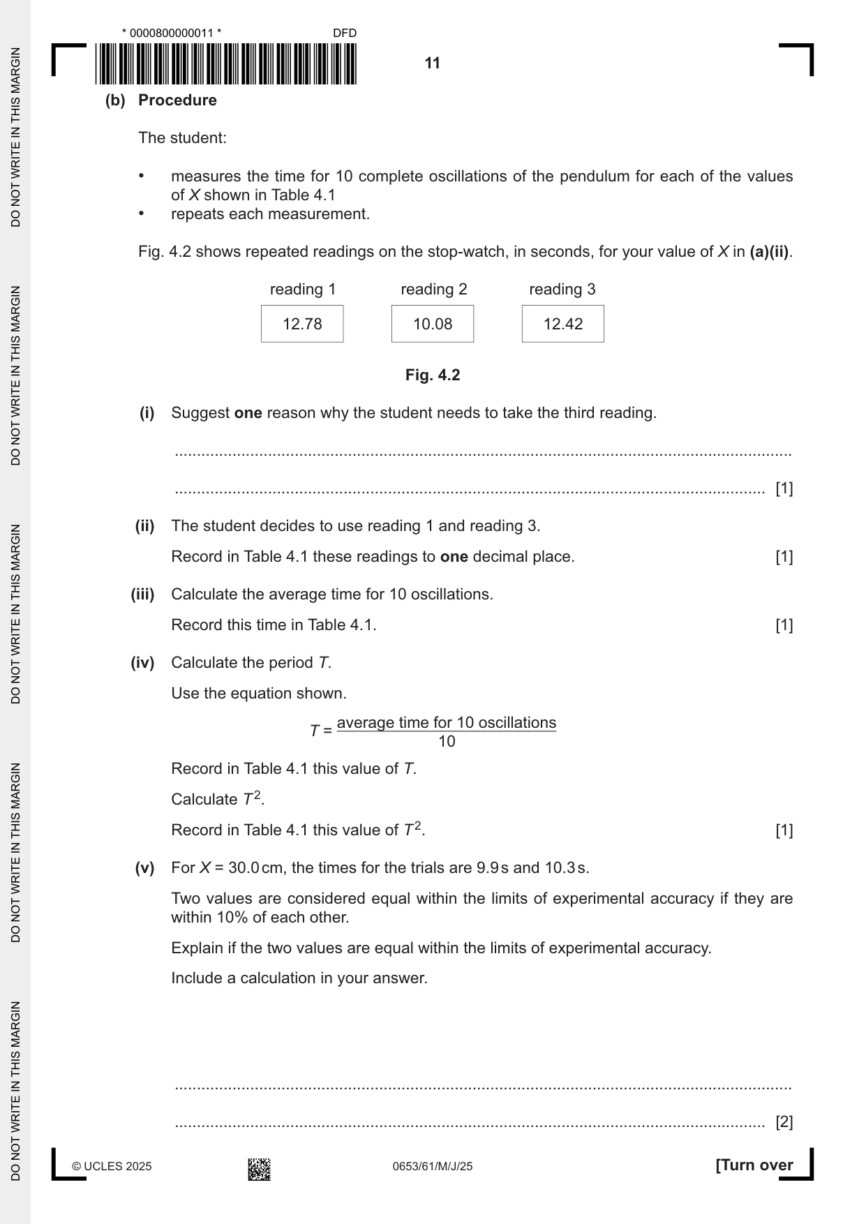 Cambridge IGCSE Science - Combined 0653 2025 May/June Paper 6 · Variant 1 question paper, page 11 of 16