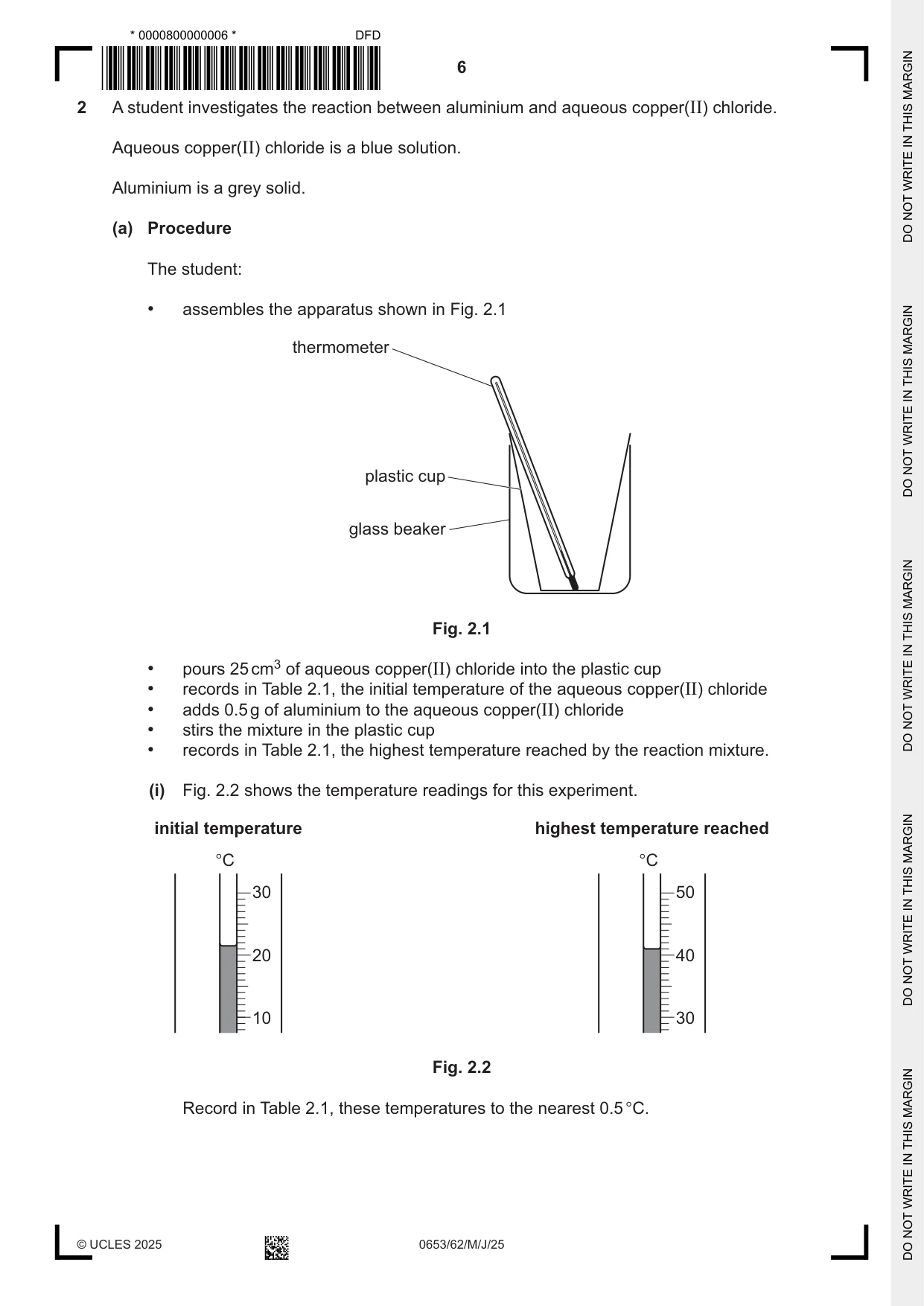 Cambridge IGCSE Science - Combined 0653 2025 May/June Paper 6 · Variant 2 question paper, page 6 of 16