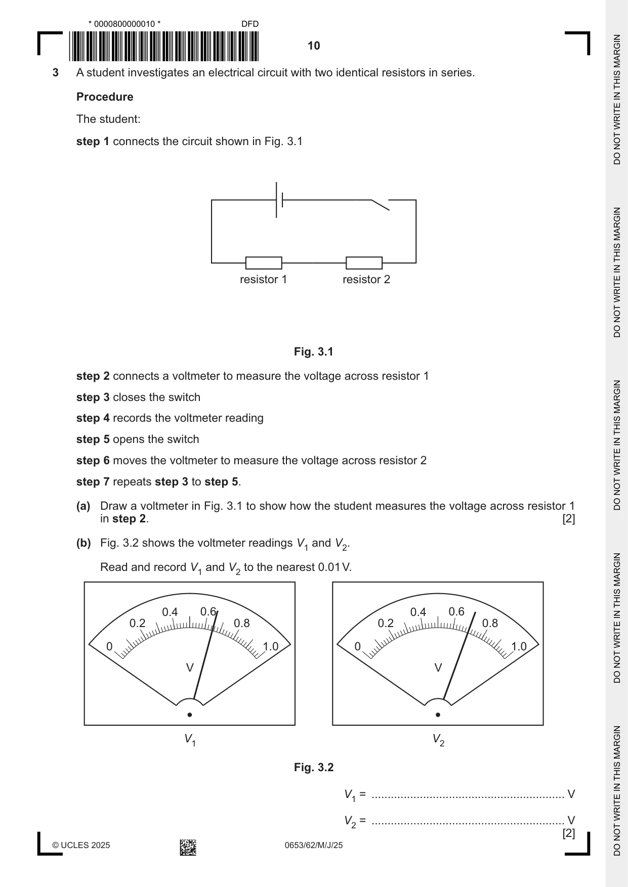 Cambridge IGCSE Science - Combined 0653 2025 May/June Paper 6 · Variant 2 question paper, page 10 of 16