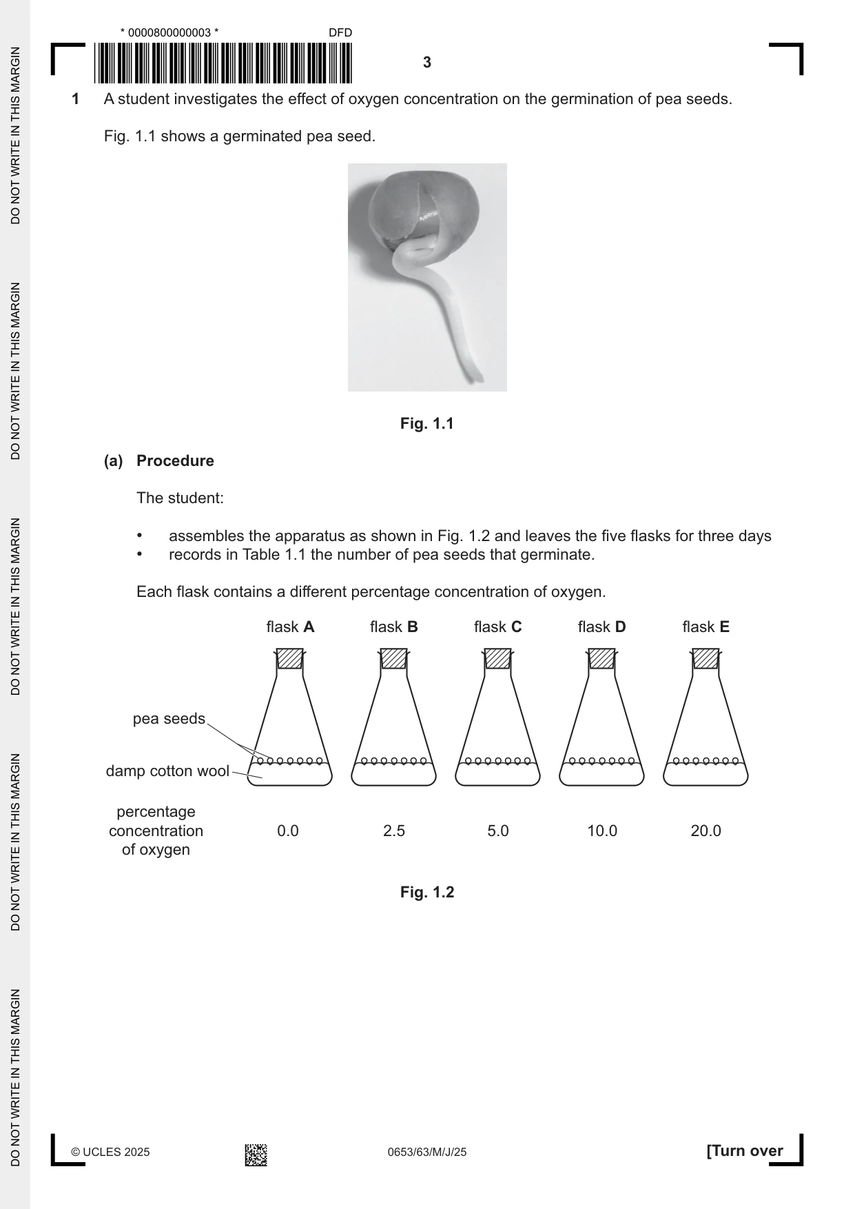 Cambridge IGCSE Science - Combined 0653 2025 May/June Paper 6 · Variant 3 question paper, page 3 of 16