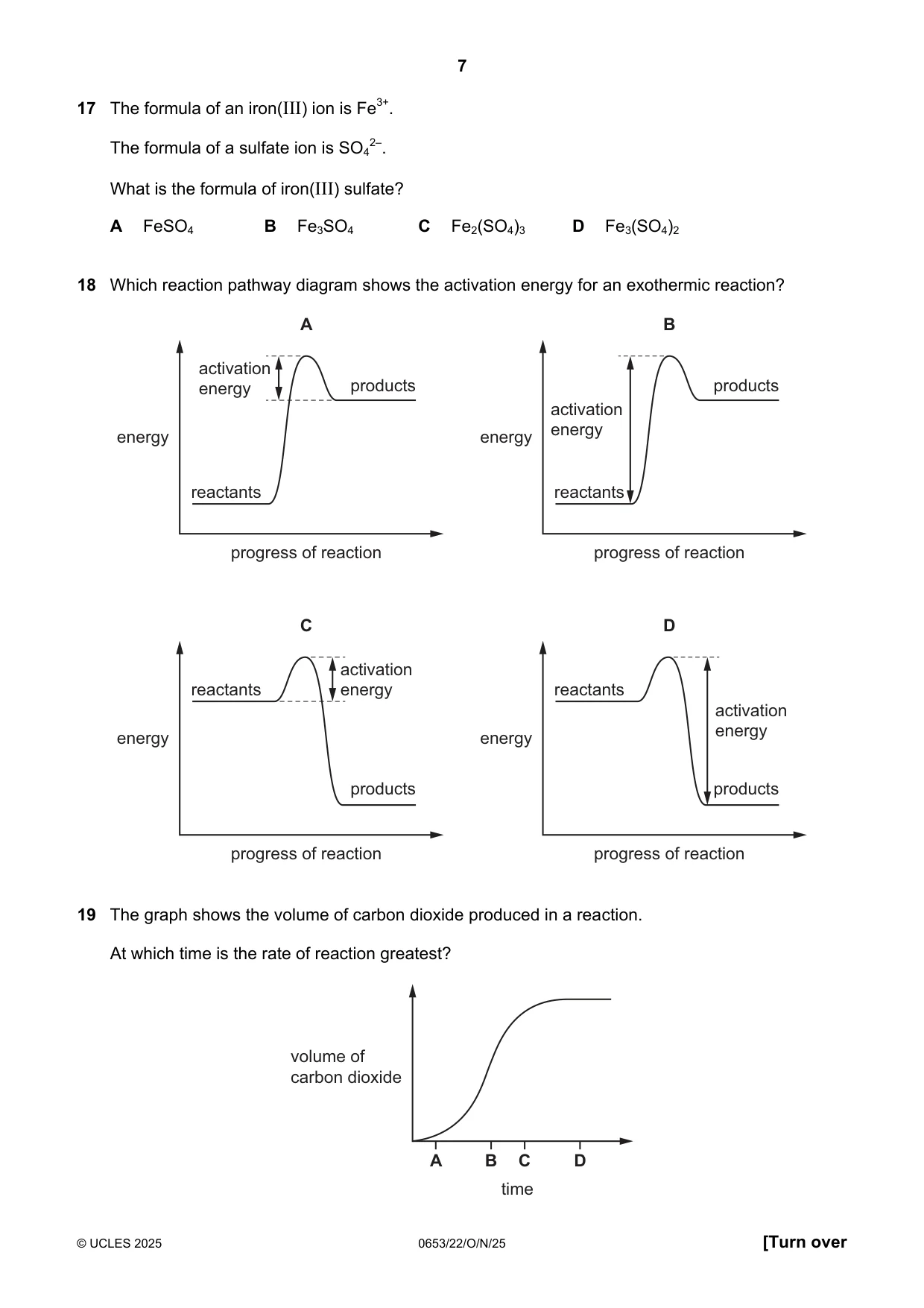 Cambridge IGCSE Science - Combined 0653 2025 Oct/Nov Paper 2 · Variant 2 question paper, page 7 of 16