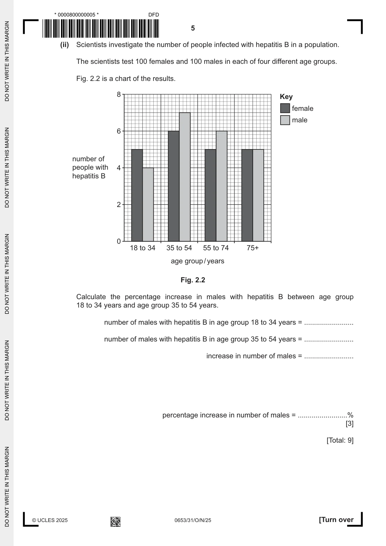 Cambridge IGCSE Science - Combined 0653 2025 Oct/Nov Paper 3 · Variant 1 question paper, page 5 of 20
