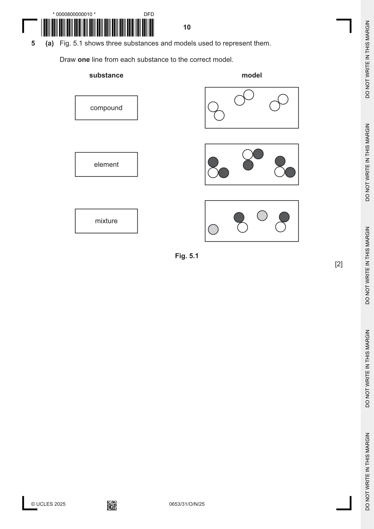Cambridge IGCSE Science - Combined 0653 2025 Oct/Nov Paper 3 · Variant 1 question paper, page 10 of 20