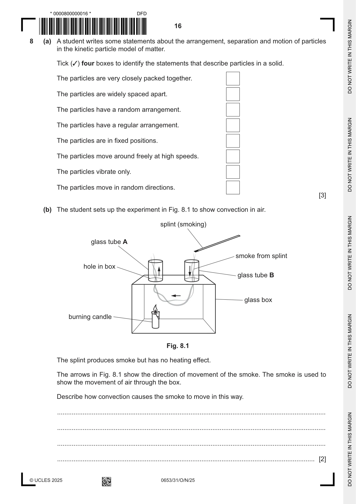 Cambridge IGCSE Science - Combined 0653 2025 Oct/Nov Paper 3 · Variant 1 question paper, page 16 of 20