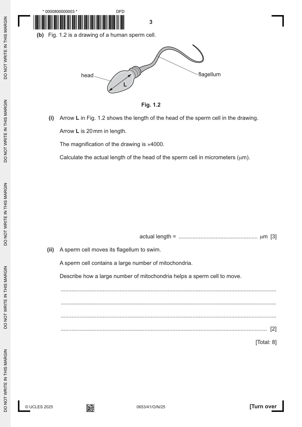 Cambridge IGCSE Science - Combined 0653 2025 Oct/Nov Paper 4 · Variant 1 question paper, page 3 of 20