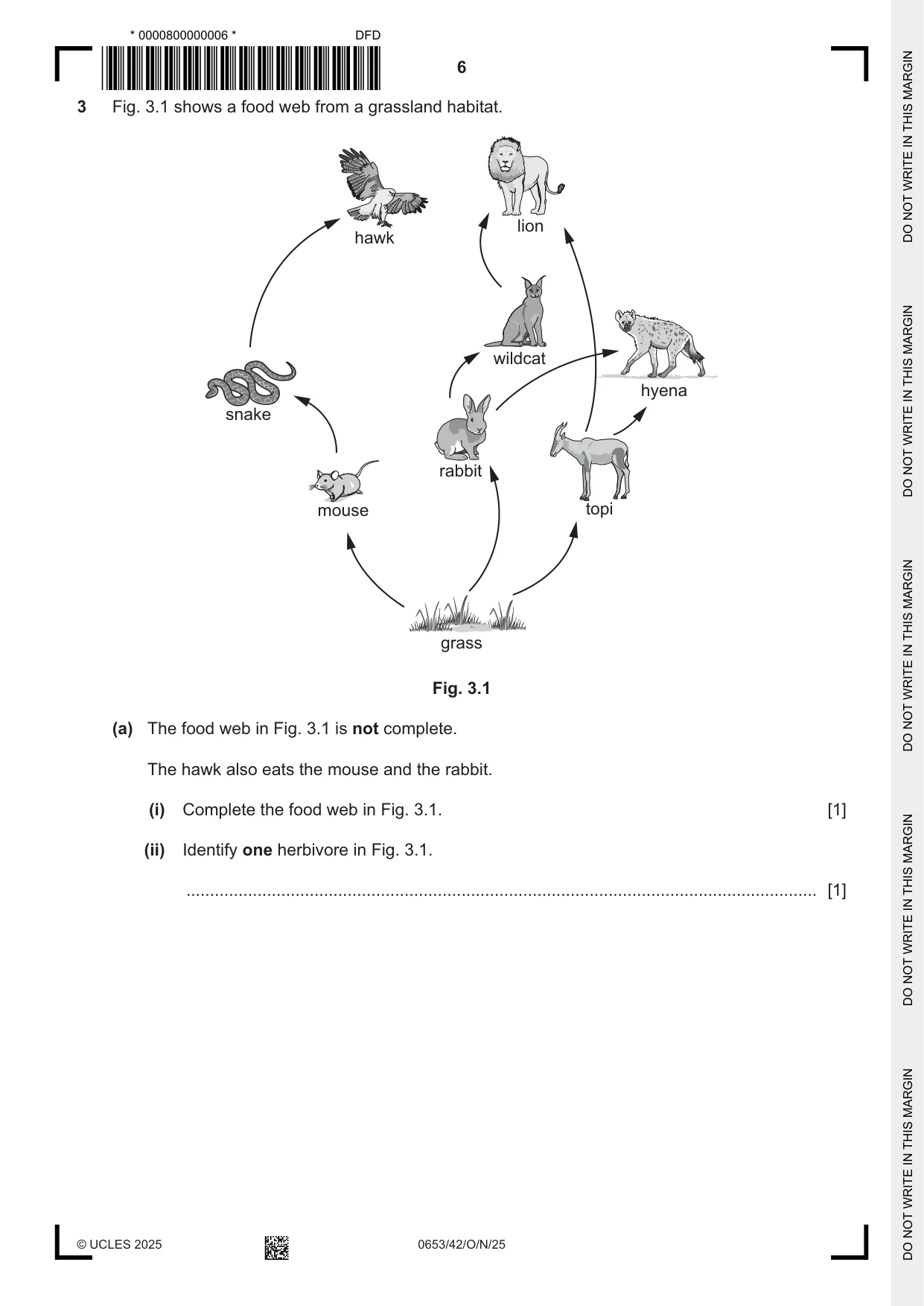 Cambridge IGCSE Science - Combined 0653 2025 Oct/Nov Paper 4 · Variant 2 question paper, page 6 of 20