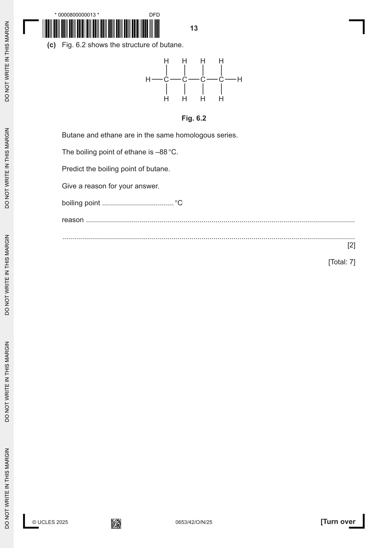 Cambridge IGCSE Science - Combined 0653 2025 Oct/Nov Paper 4 · Variant 2 question paper, page 13 of 20