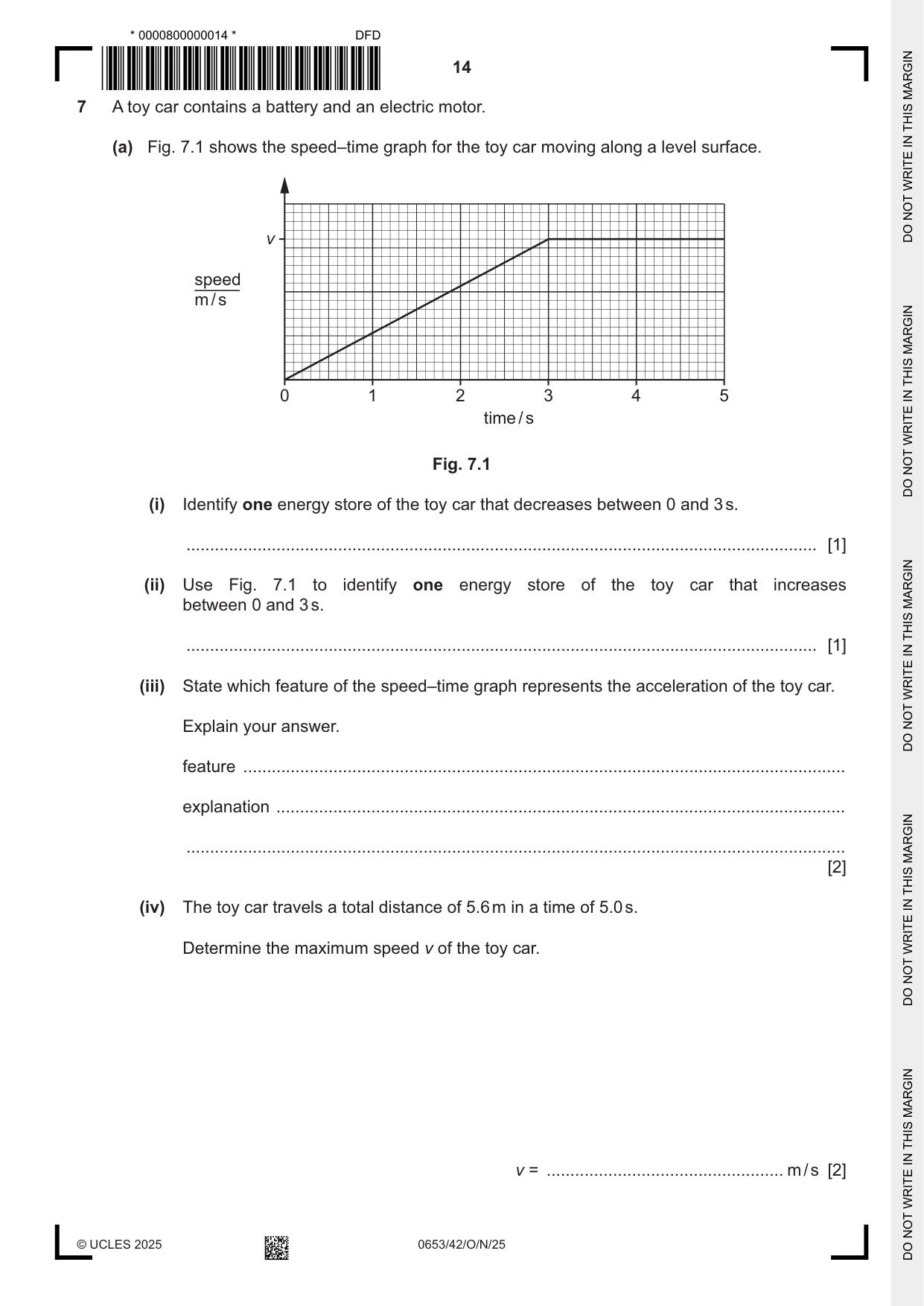 Cambridge IGCSE Science - Combined 0653 2025 Oct/Nov Paper 4 · Variant 2 question paper, page 14 of 20