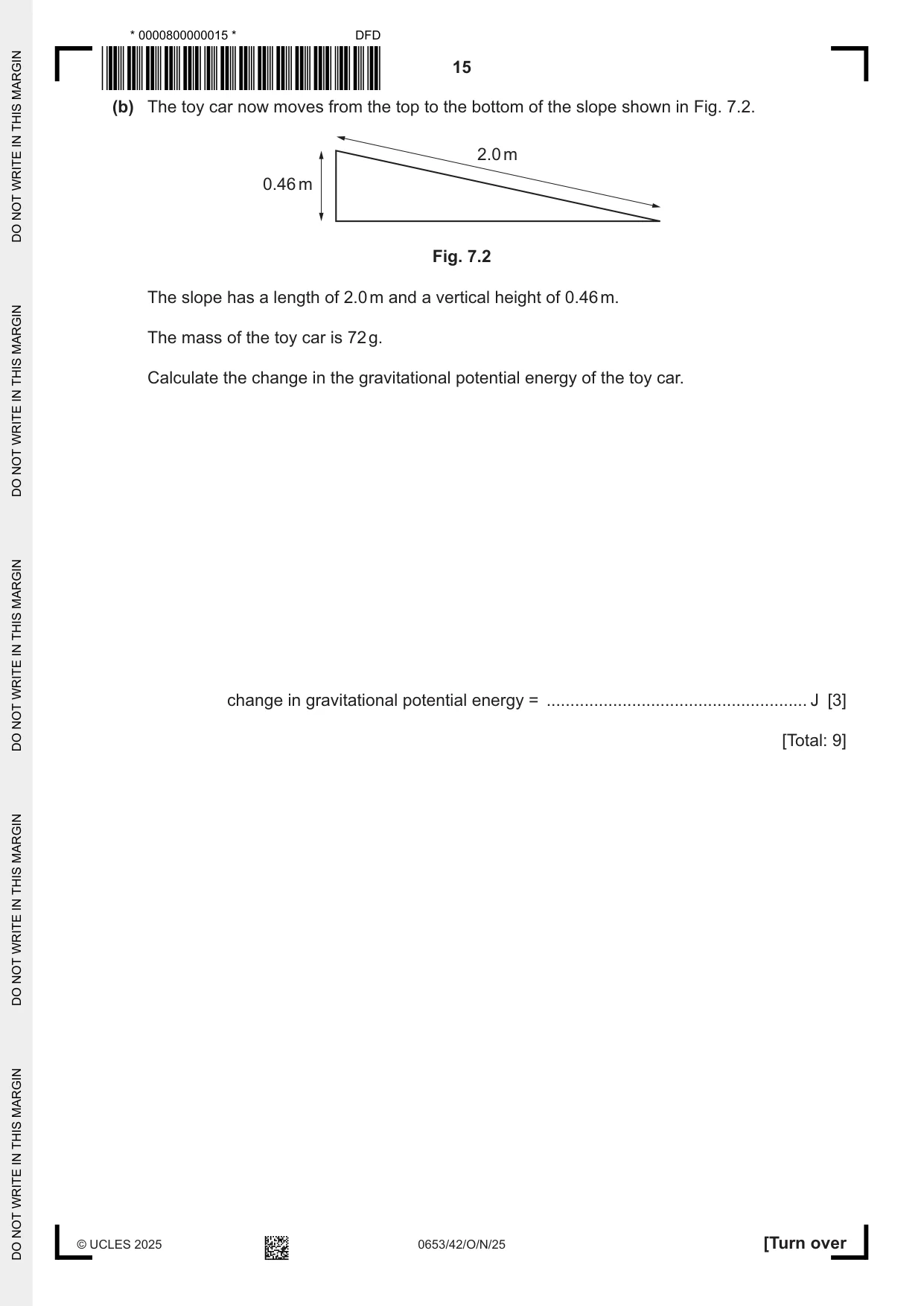 Cambridge IGCSE Science - Combined 0653 2025 Oct/Nov Paper 4 · Variant 2 question paper, page 15 of 20