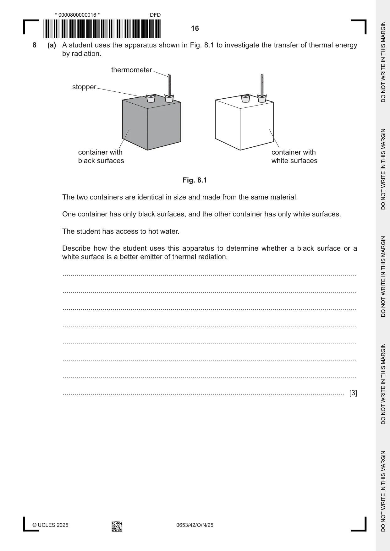 Cambridge IGCSE Science - Combined 0653 2025 Oct/Nov Paper 4 · Variant 2 question paper, page 16 of 20
