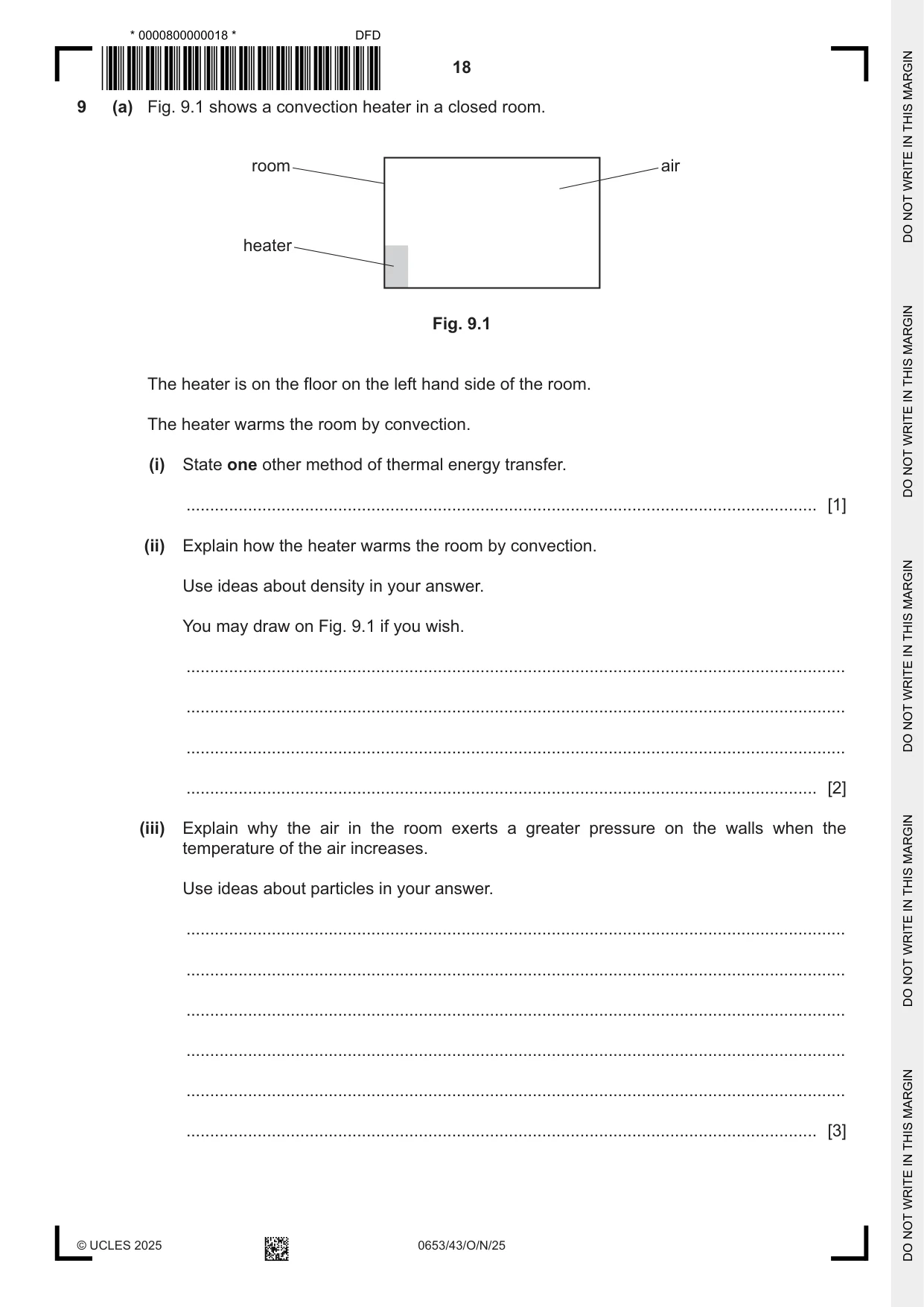 Cambridge IGCSE Science - Combined 0653 2025 Oct/Nov Paper 4 · Variant 3 question paper, page 18 of 20