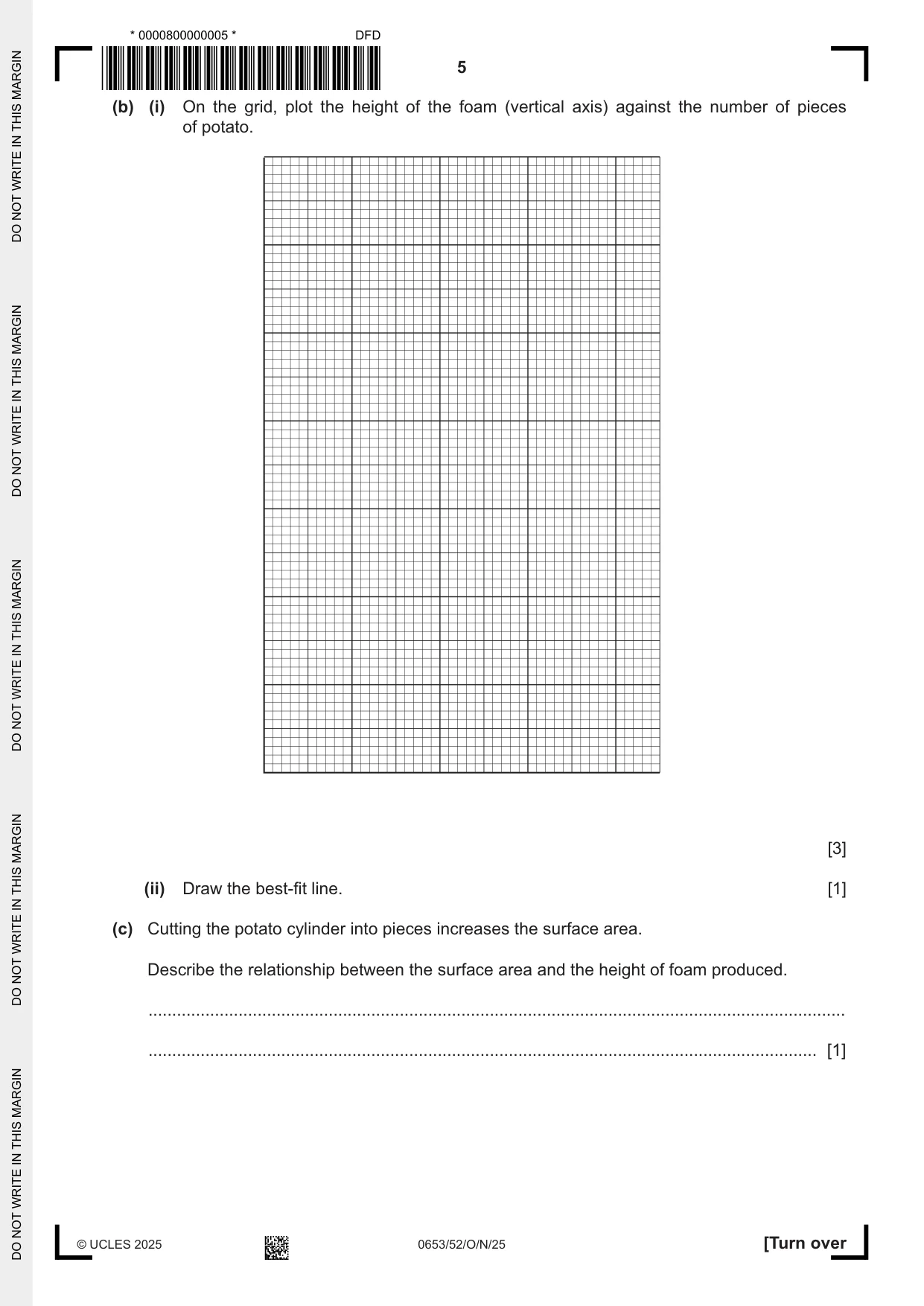 Cambridge IGCSE Science - Combined 0653 2025 Oct/Nov Paper 5 · Variant 2 question paper, page 5 of 16
