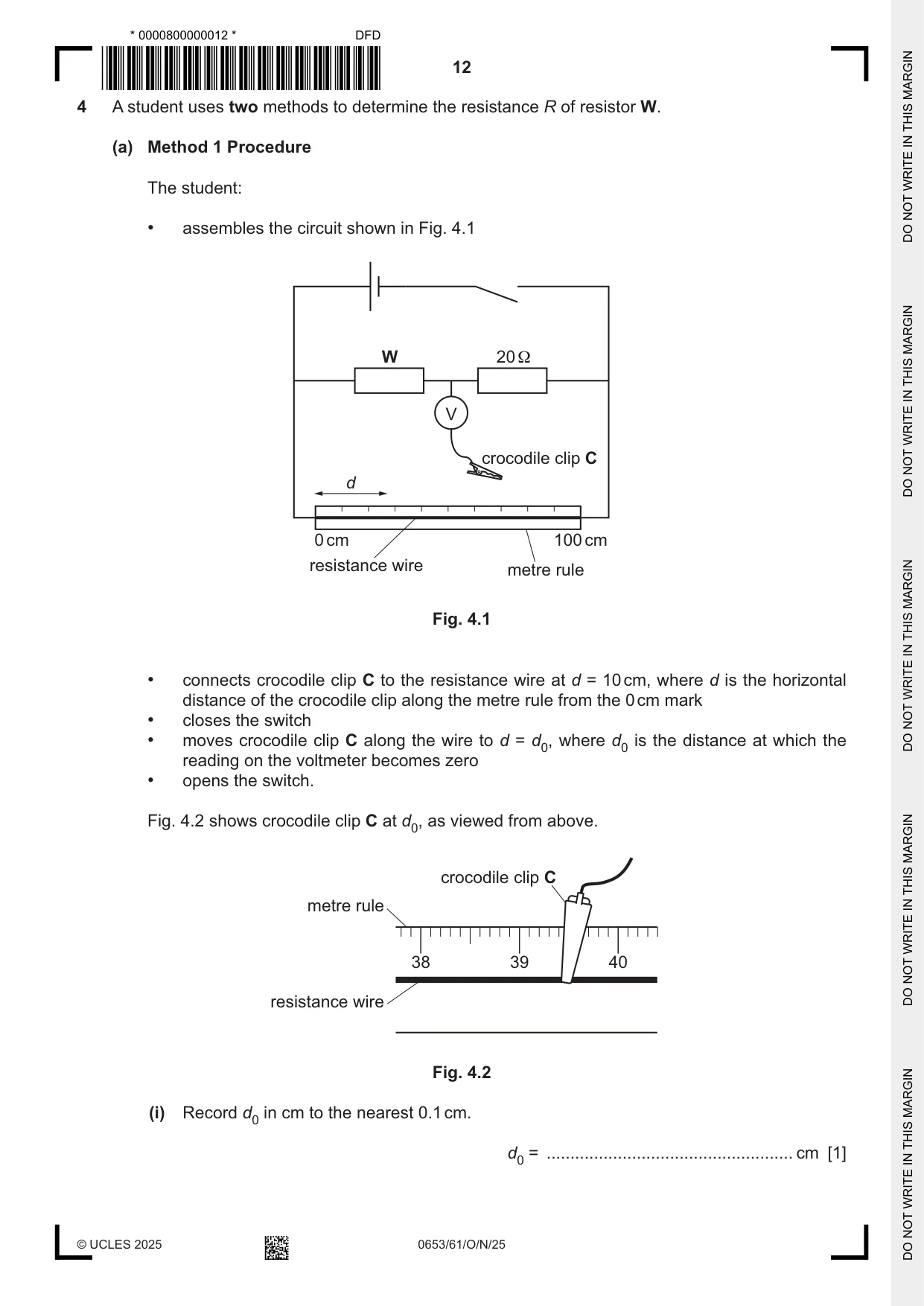 Cambridge IGCSE Science - Combined 0653 2025 Oct/Nov Paper 6 · Variant 1 question paper, page 12 of 16
