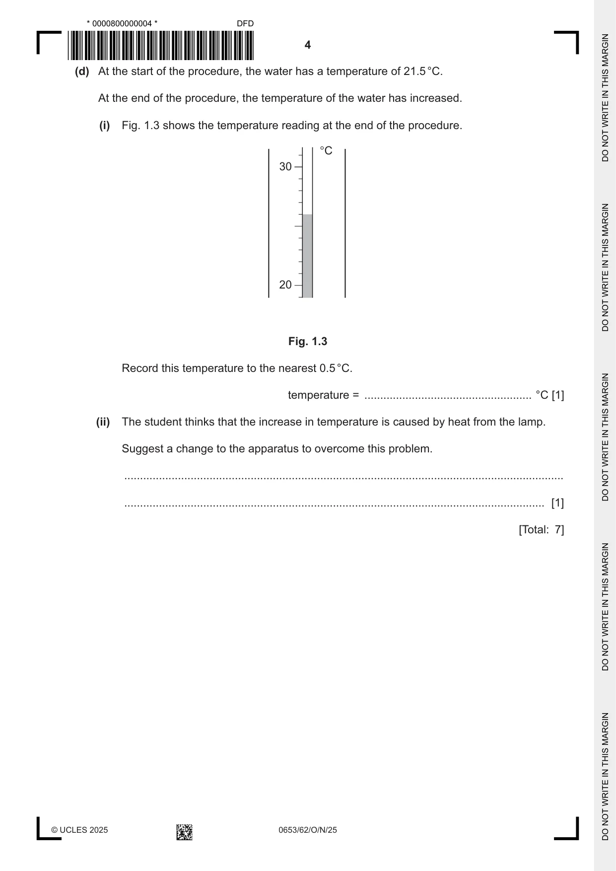 Cambridge IGCSE Science - Combined 0653 2025 Oct/Nov Paper 6 · Variant 2 question paper, page 4 of 16
