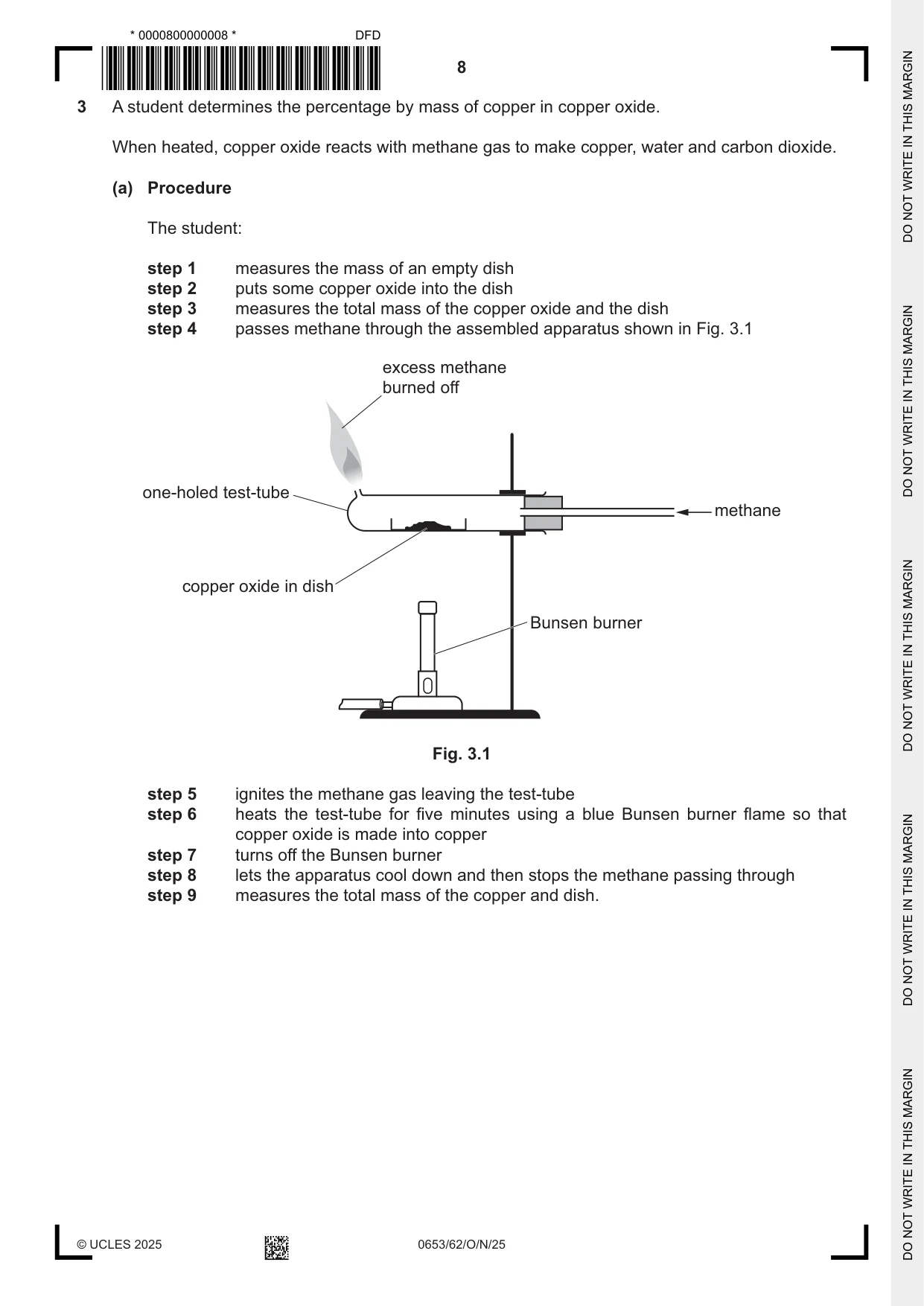 Cambridge IGCSE Science - Combined 0653 2025 Oct/Nov Paper 6 · Variant 2 question paper, page 8 of 16