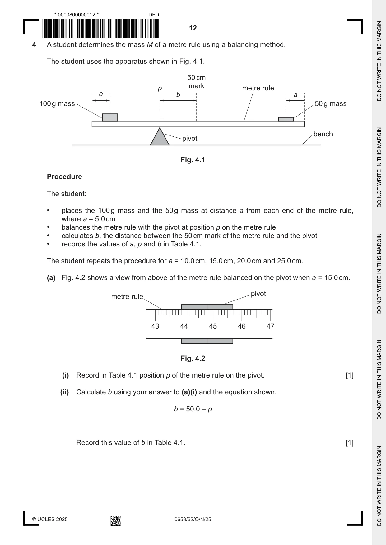 Cambridge IGCSE Science - Combined 0653 2025 Oct/Nov Paper 6 · Variant 2 question paper, page 12 of 16