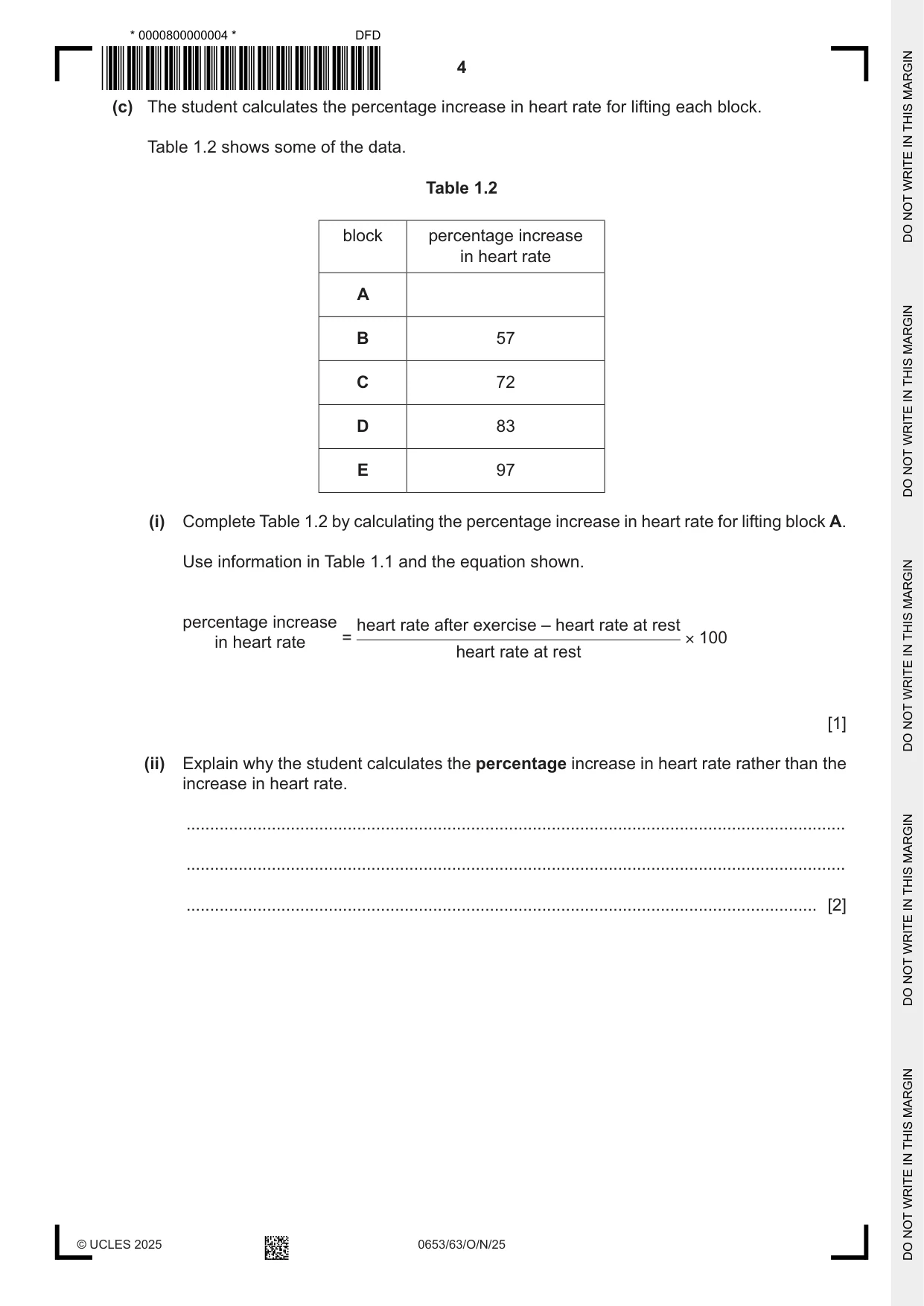 Cambridge IGCSE Science - Combined 0653 2025 Oct/Nov Paper 6 · Variant 3 question paper, page 4 of 20