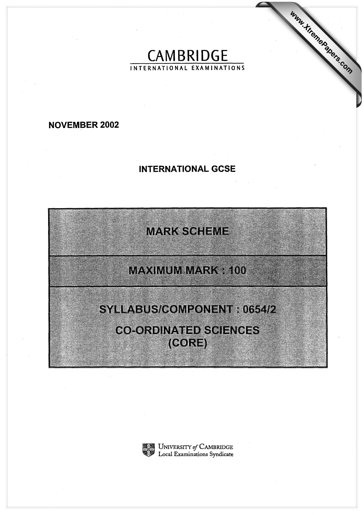 Mark scheme, page 1 of 6