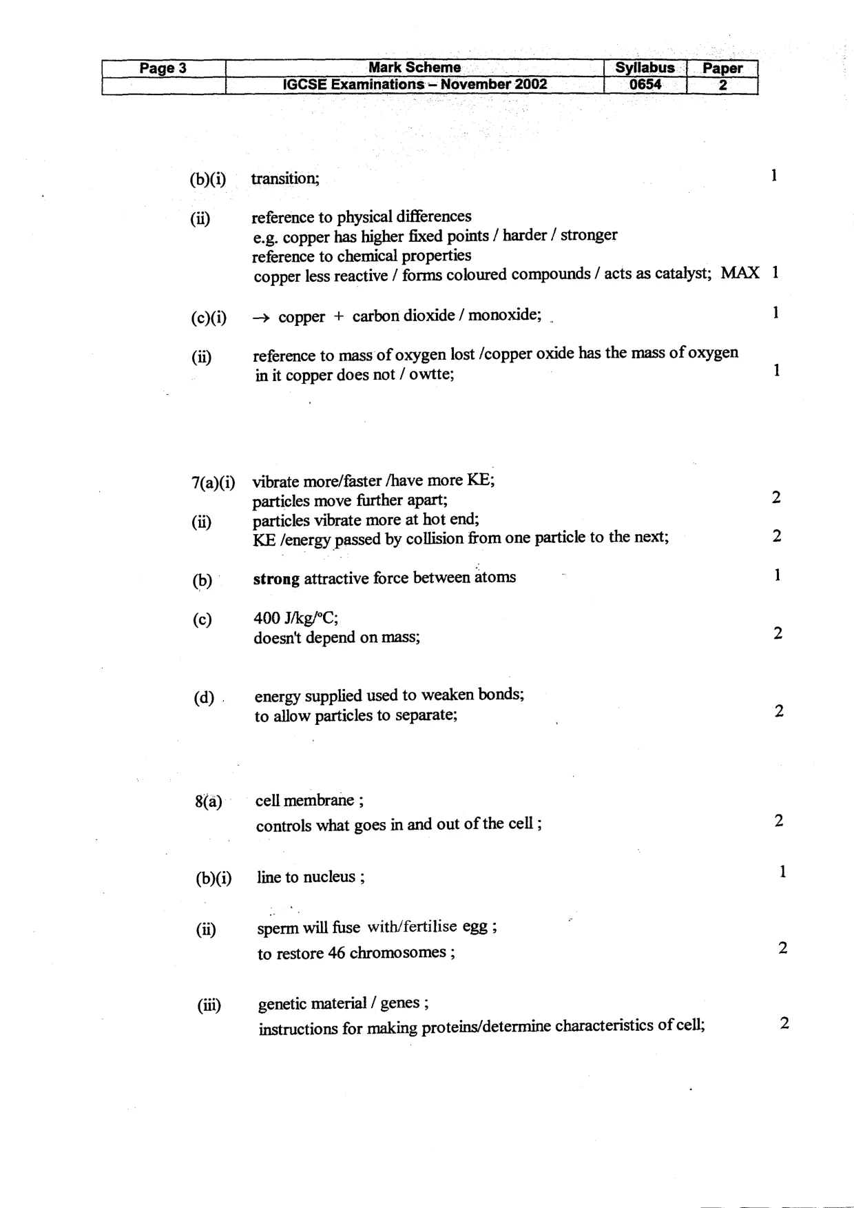 Mark scheme, page 4 of 6