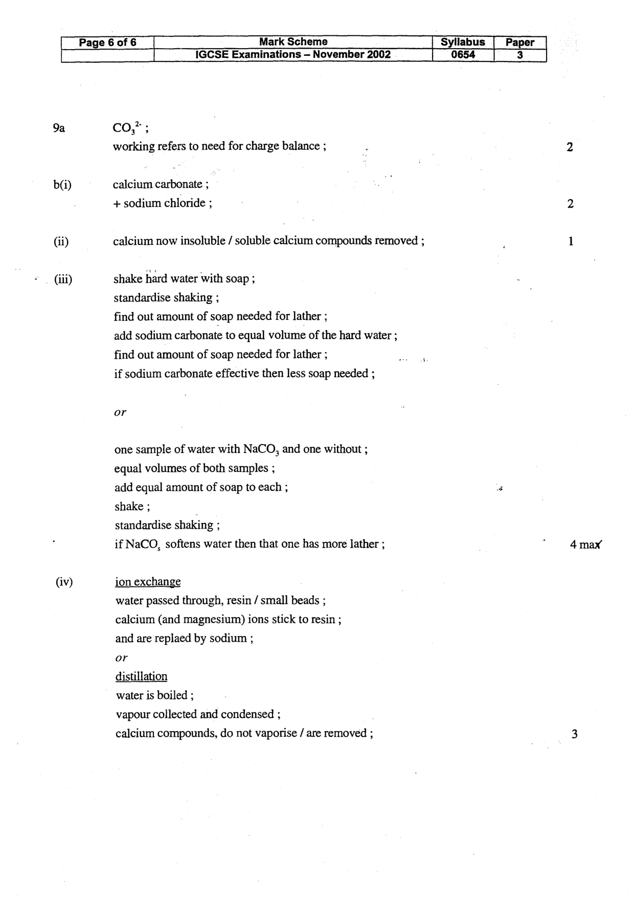 Mark scheme, page 7 of 7